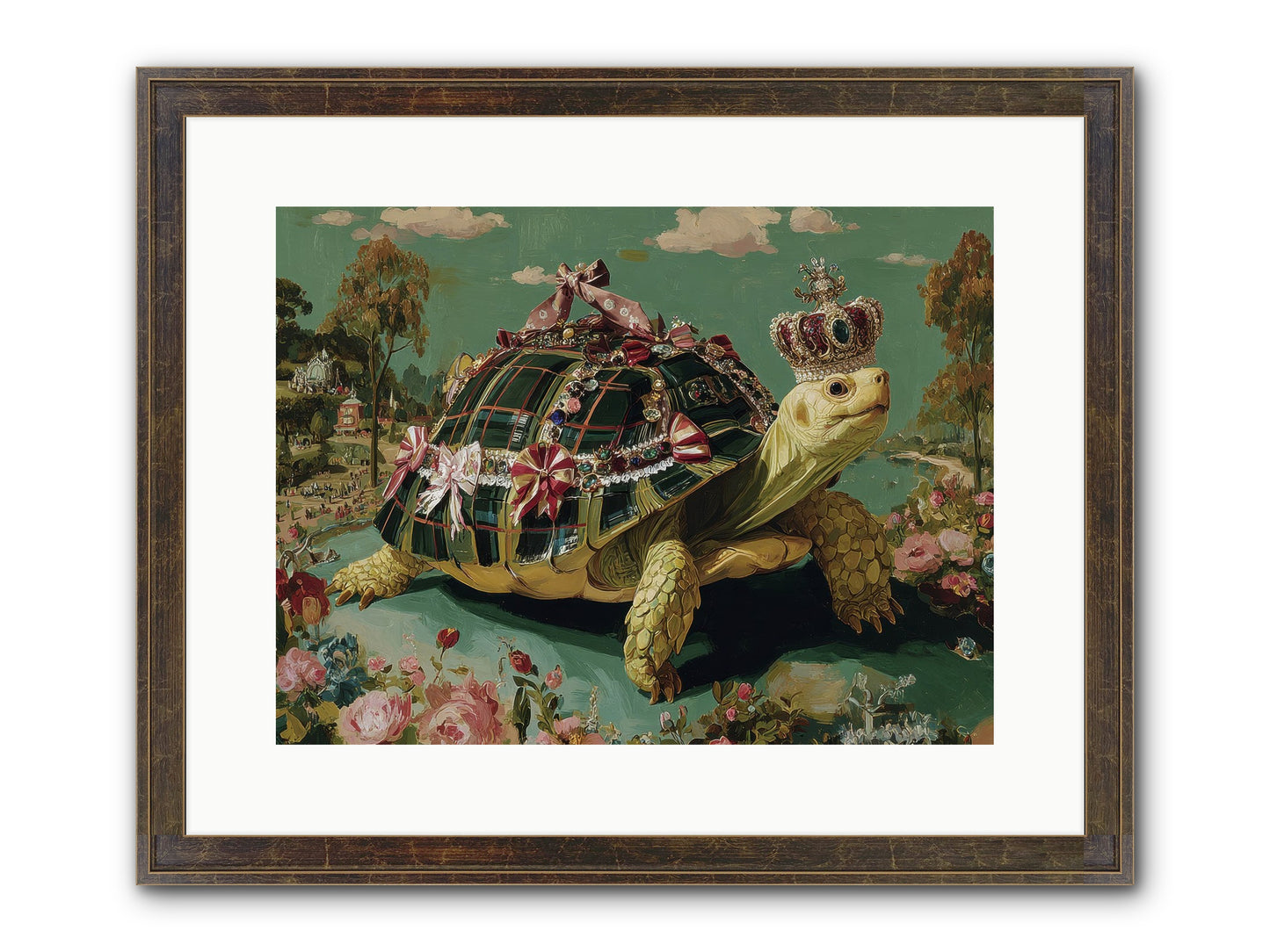 Letters Beyond The Seine Framed Print - Slimwoods Black/Gold 16x12