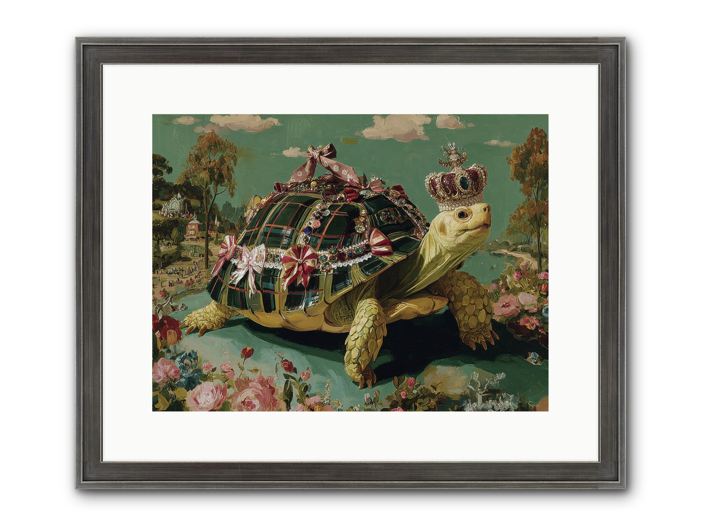 Letters Beyond The Seine Framed Print - Slimwoods Black/Silver 16x12
