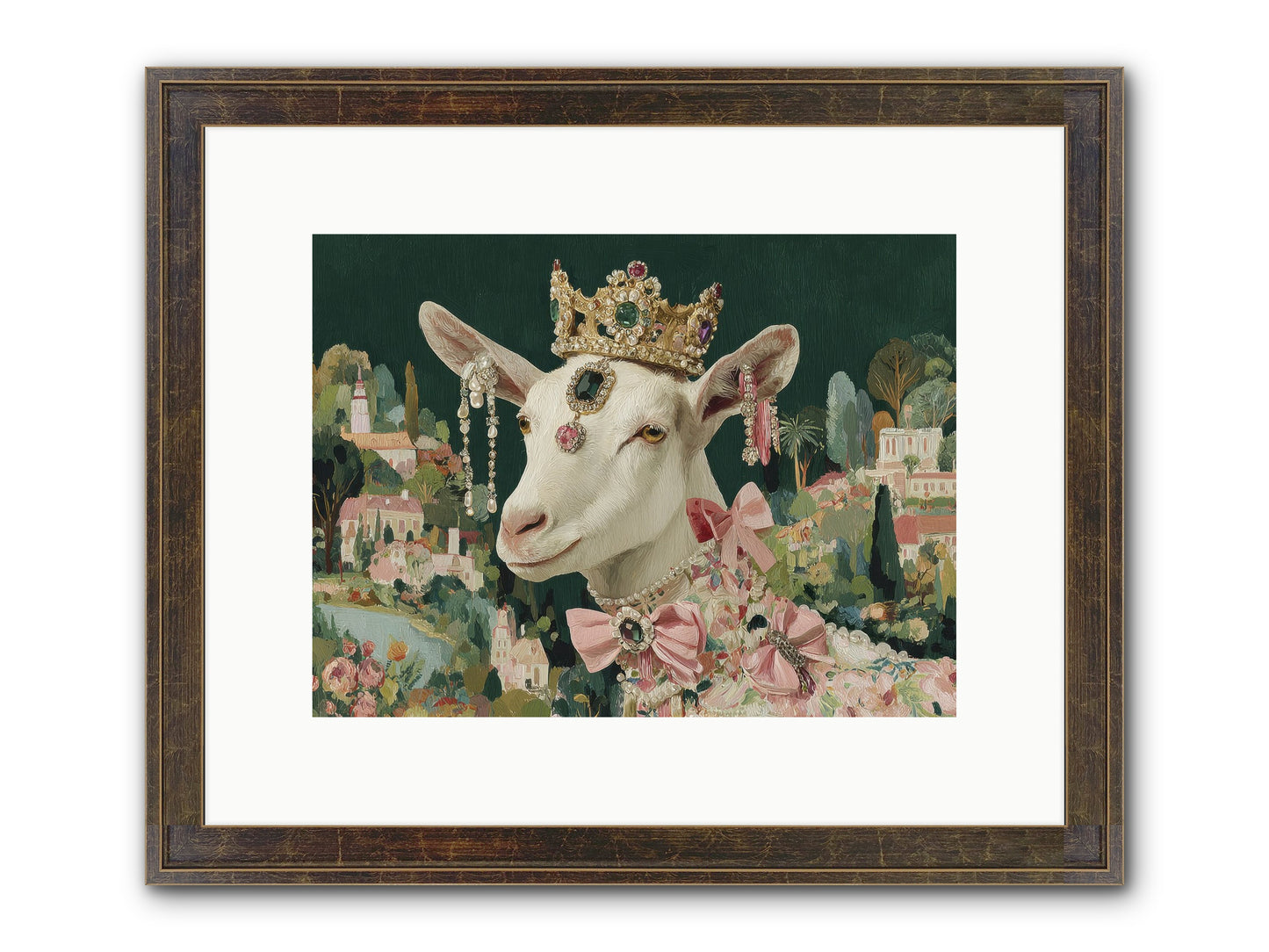 Letters From Afar Framed Print - Slimwoods Black/Gold 12x9