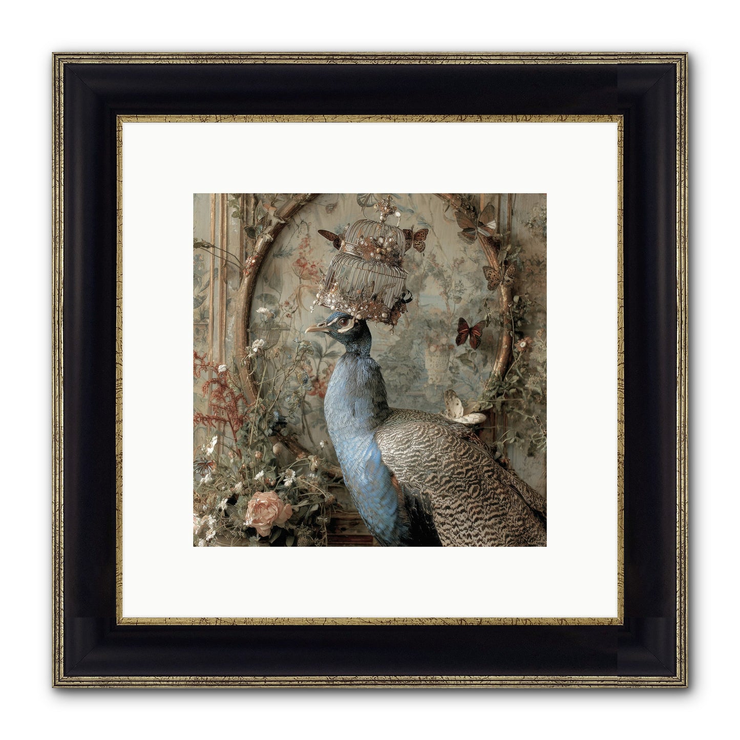 Letters From Lemon Hill Framed Print - Black & Gold 10x10