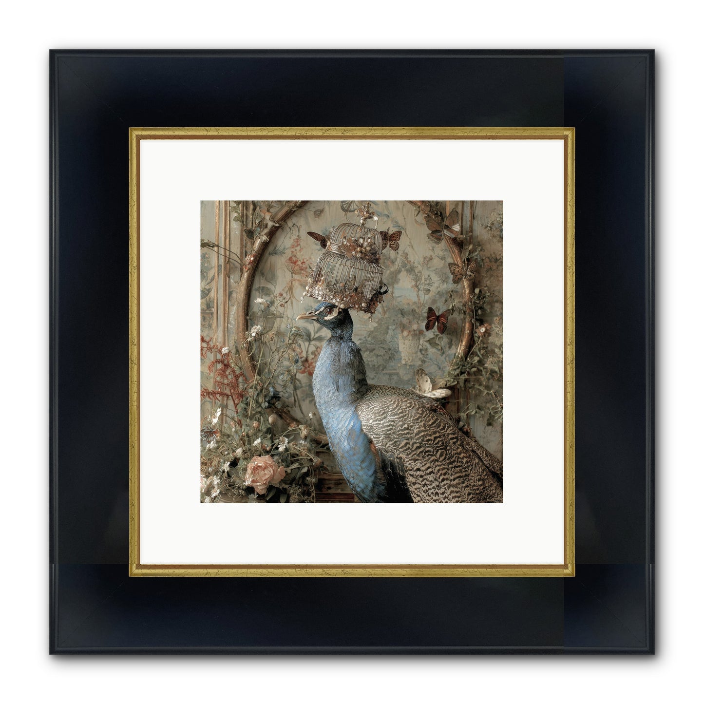 Letters From Lemon Hill Framed Print - Wide Black w/Gold 10x10