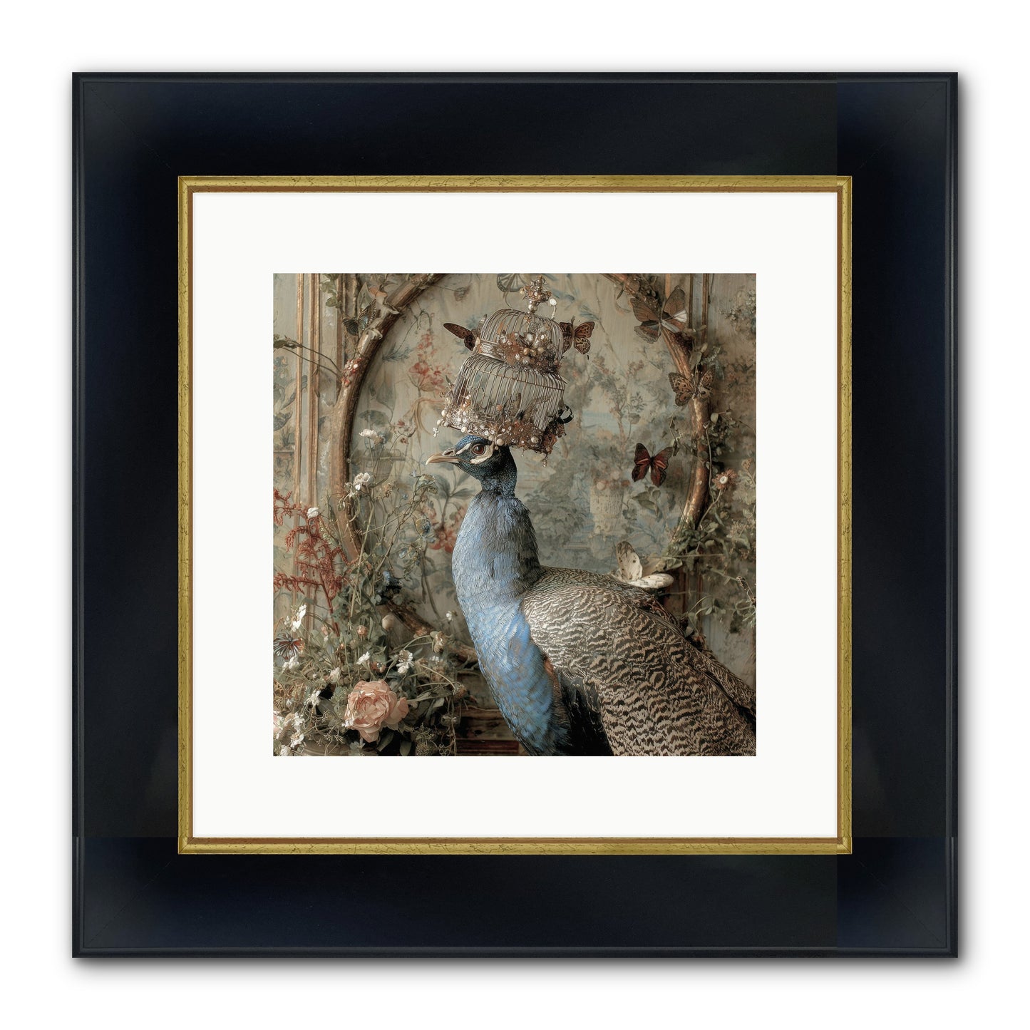 Letters From Lemon Hill Framed Print - Wide Black w/Gold 12x12