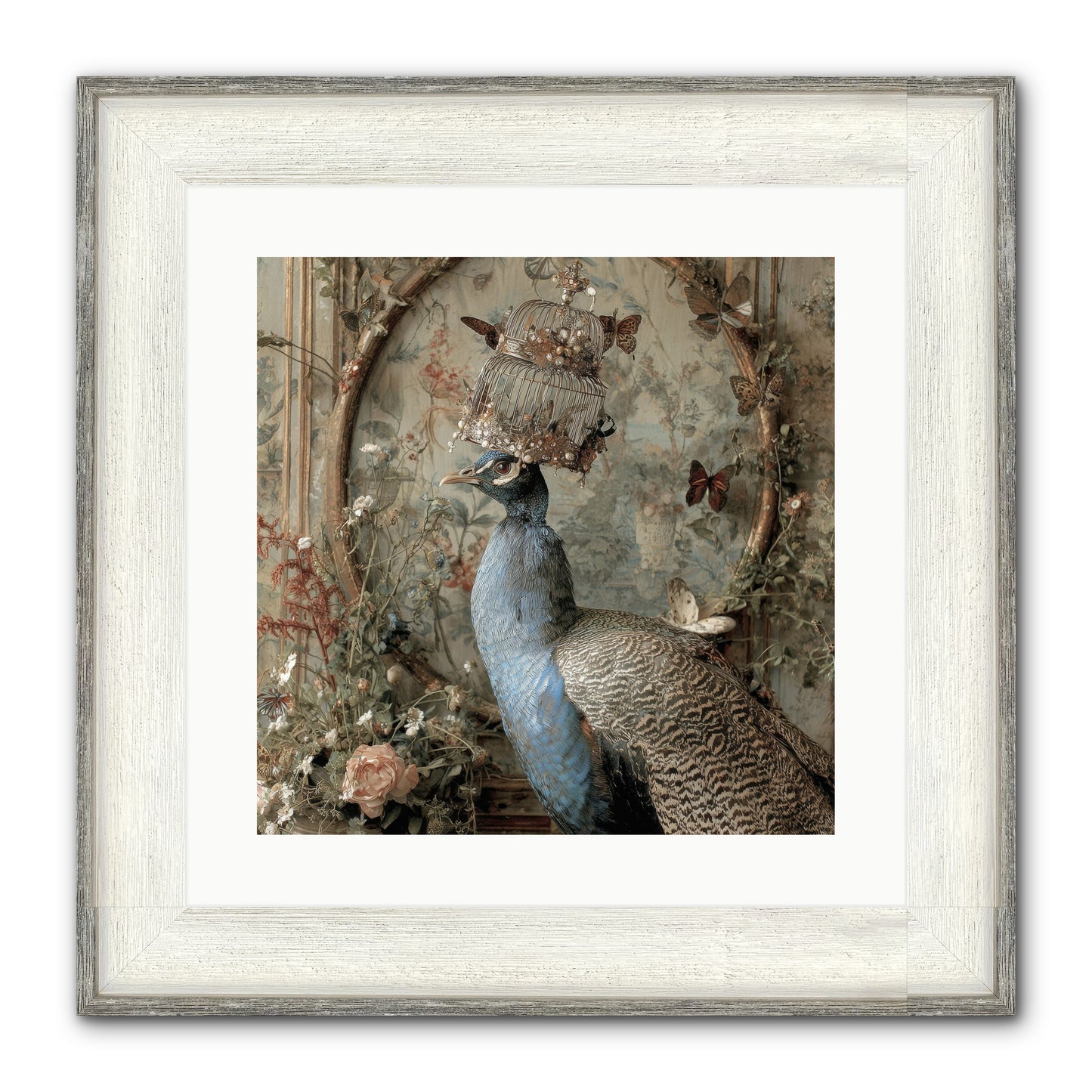 Letters From Lemon Hill Framed Print - Driftwood White 16x16