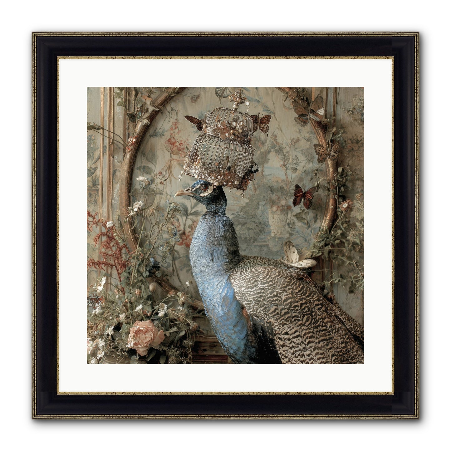 Letters From Lemon Hill Framed Print - Black & Gold 20x20