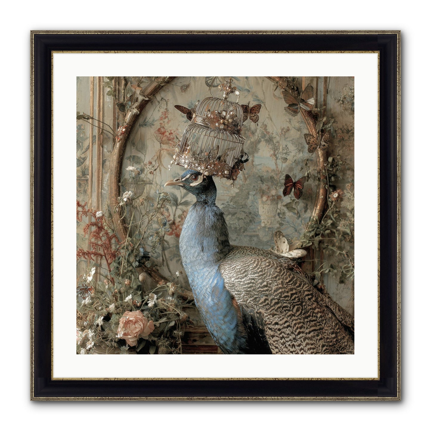 Letters From Lemon Hill Framed Print - Black & Gold 24x24