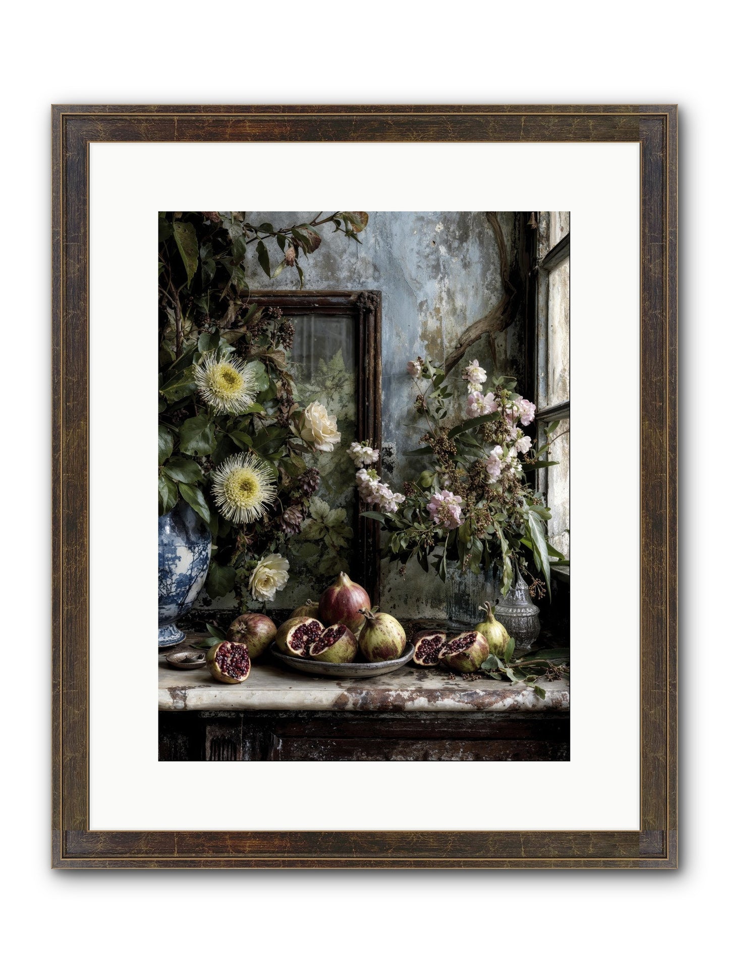 Letters From Paradise Framed Print - Slimwoods Black/Gold 12x16