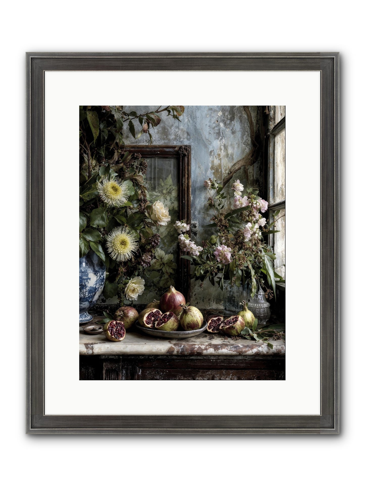 Letters From Paradise Framed Print - Slimwoods Black/Silver 12x16