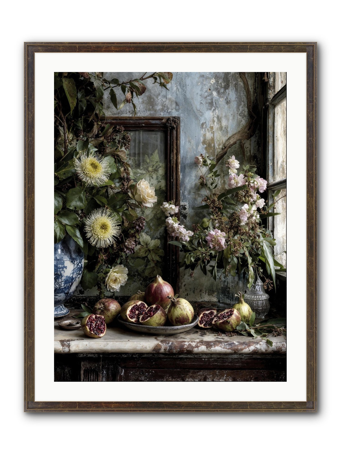 Letters From Paradise Framed Print - Slimwoods Black/Gold 24x32