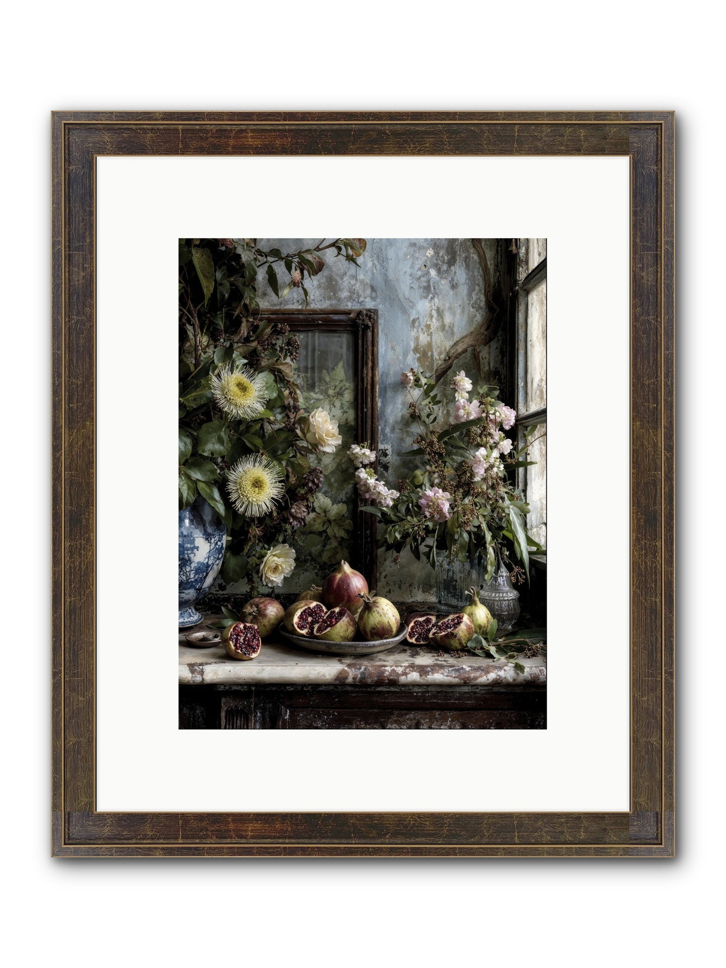 Letters From Paradise Framed Print - Slimwoods Black/Gold 9x12