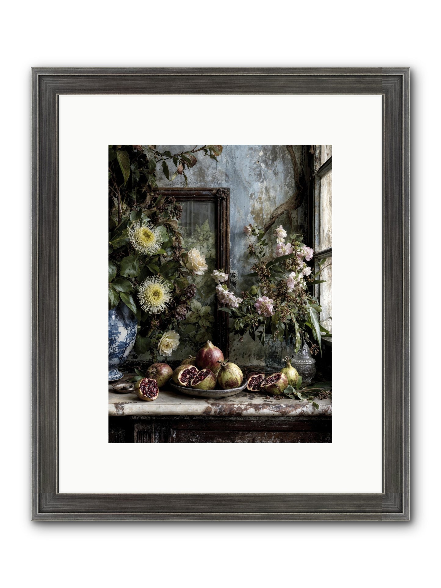 Letters From Paradise Framed Print - Slimwoods Black/Silver 9x12