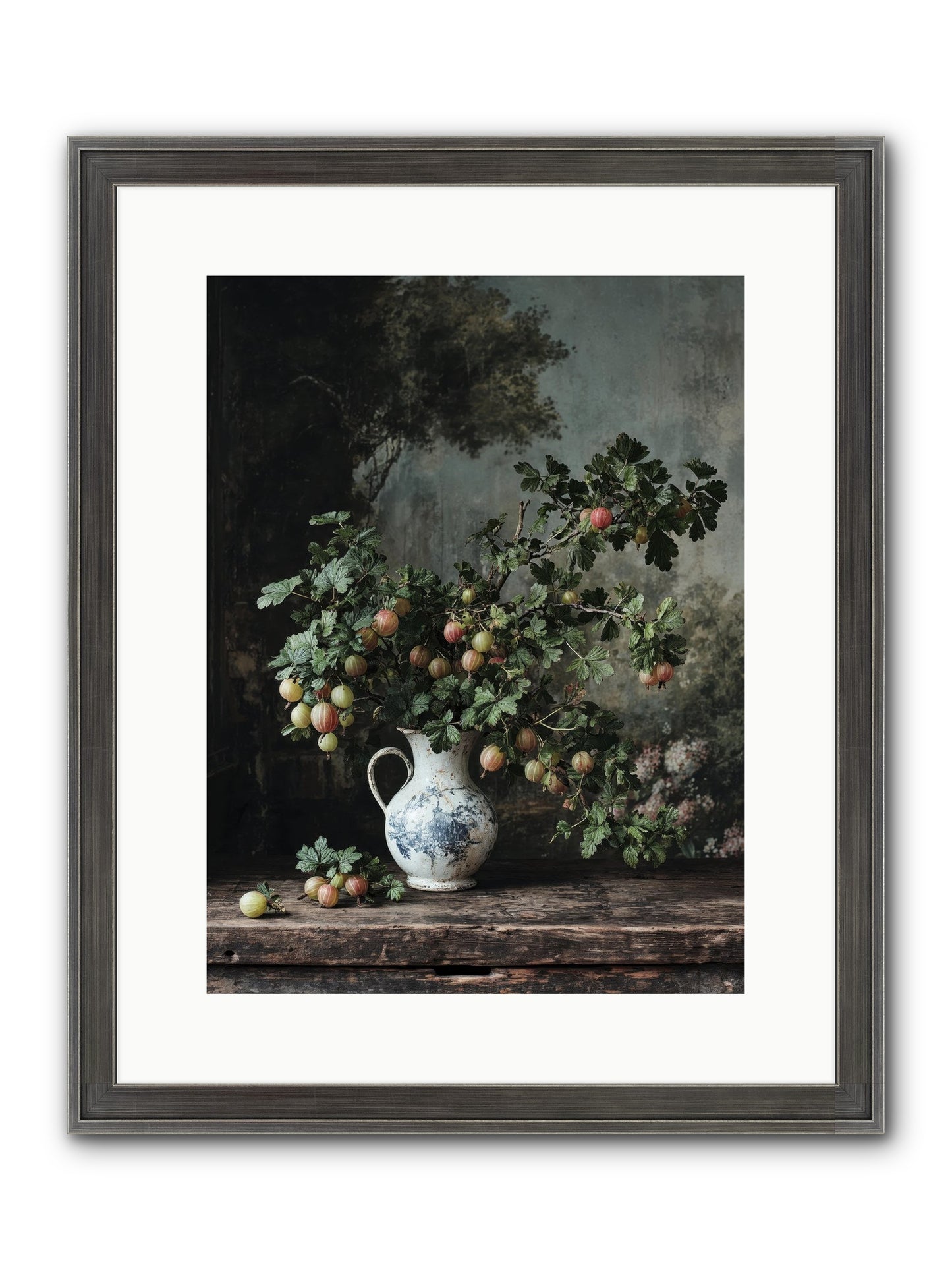 Letters Home Framed Print - Slimwoods Black/Silver 12x16