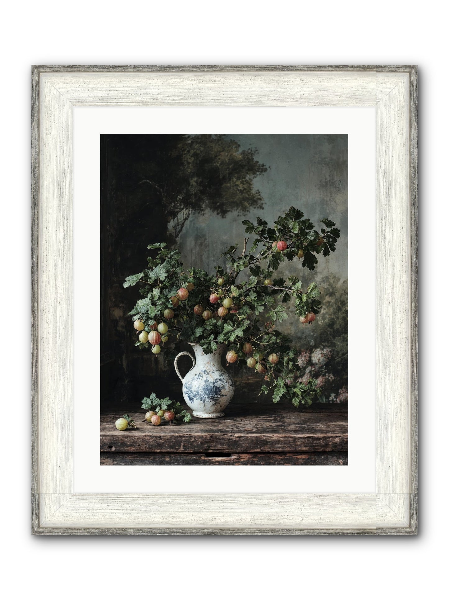 Letters Home Framed Print - Driftwood White 18x24