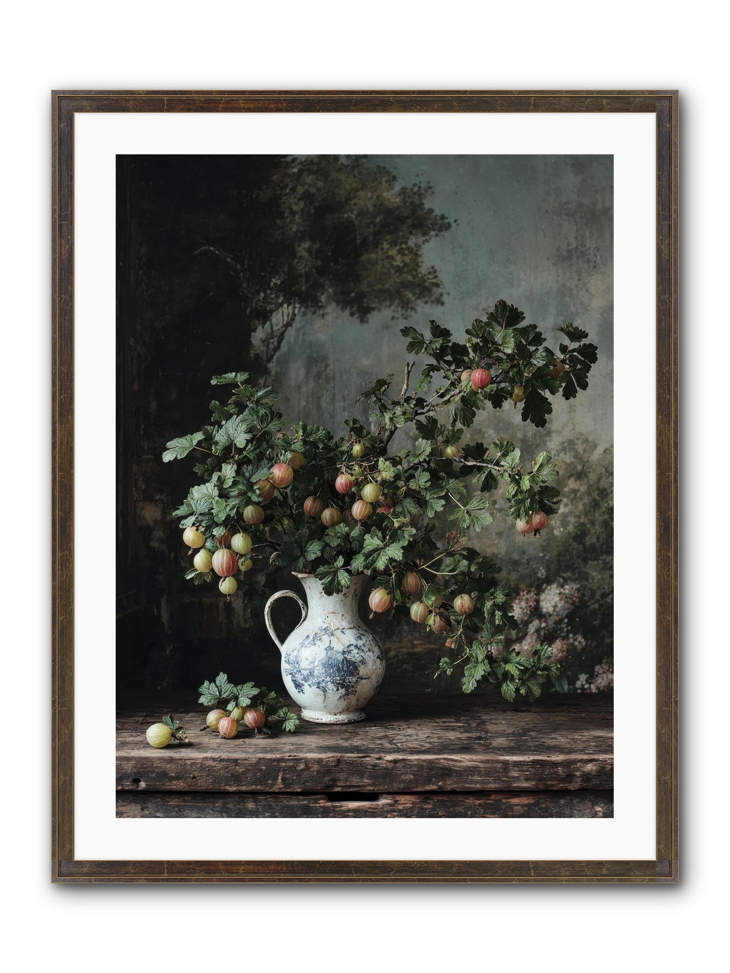Letters Home Framed Print - Slimwoods Black/Gold 24x32