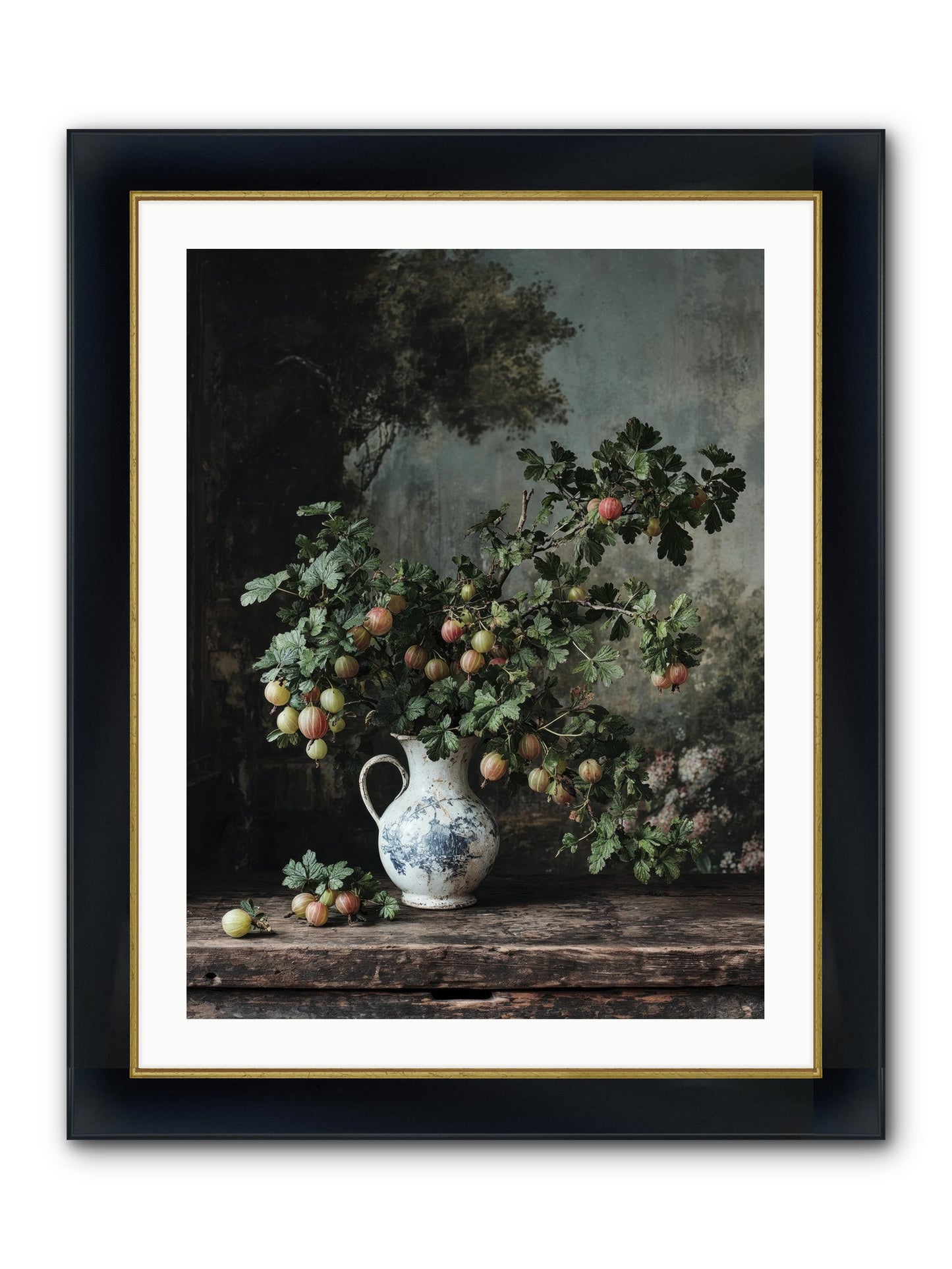 Letters Home Framed Print - Wide Black w/Gold 24x32