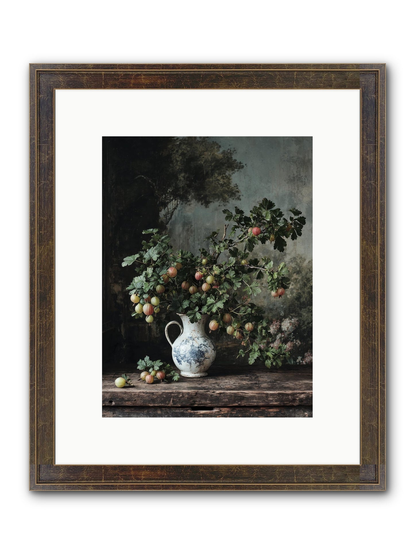 Letters Home Framed Print - Slimwoods Black/Gold 9x12