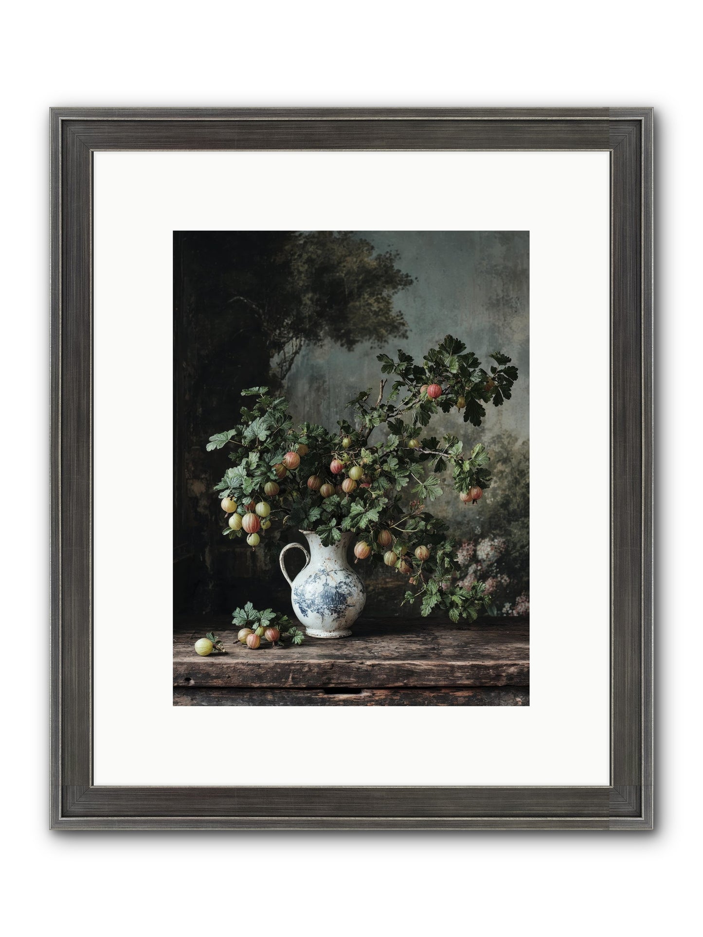 Letters Home Framed Print - Slimwoods Black/Silver 9x12