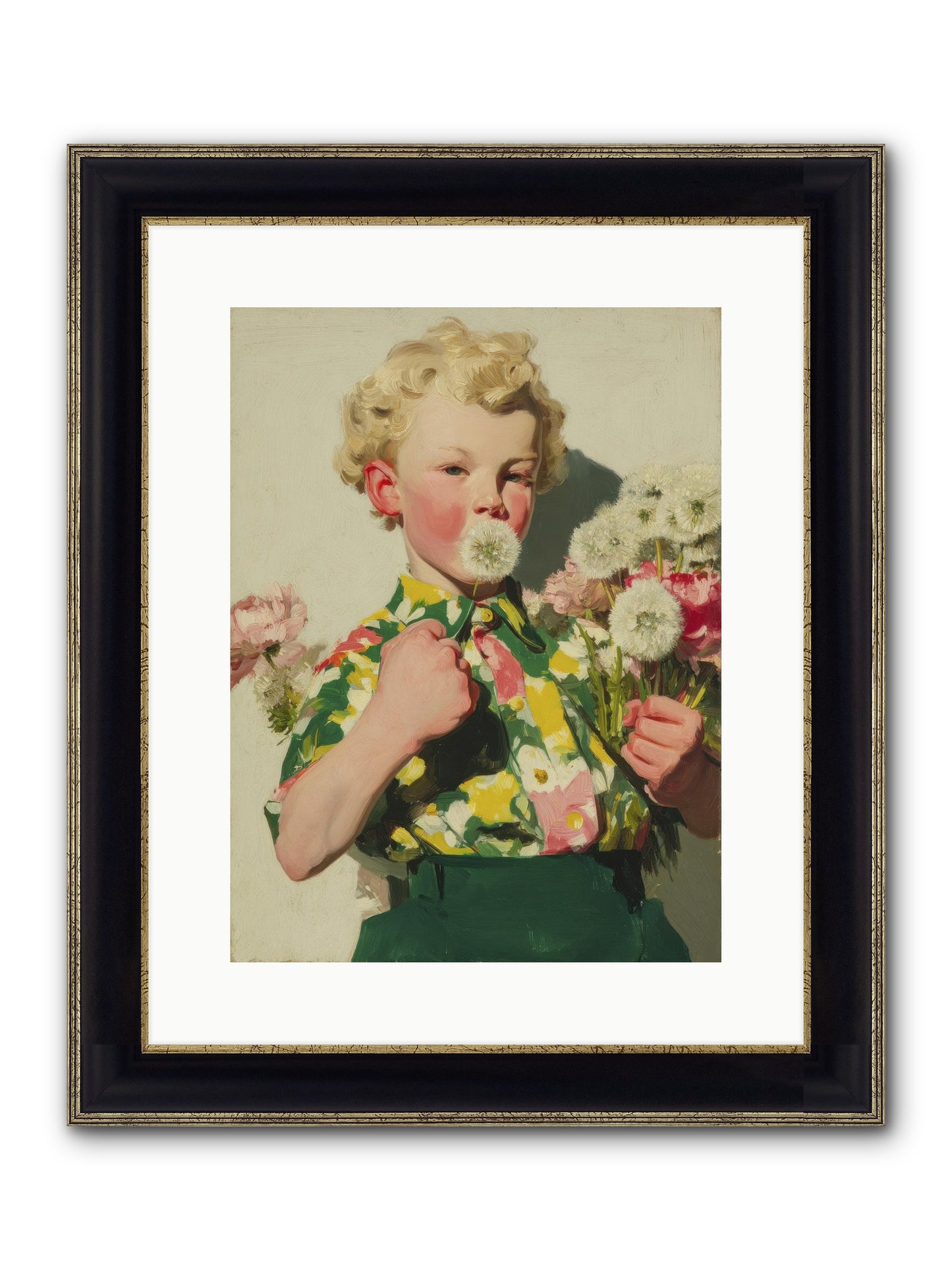 Letters To June Framed Print - Black & Gold 12x16