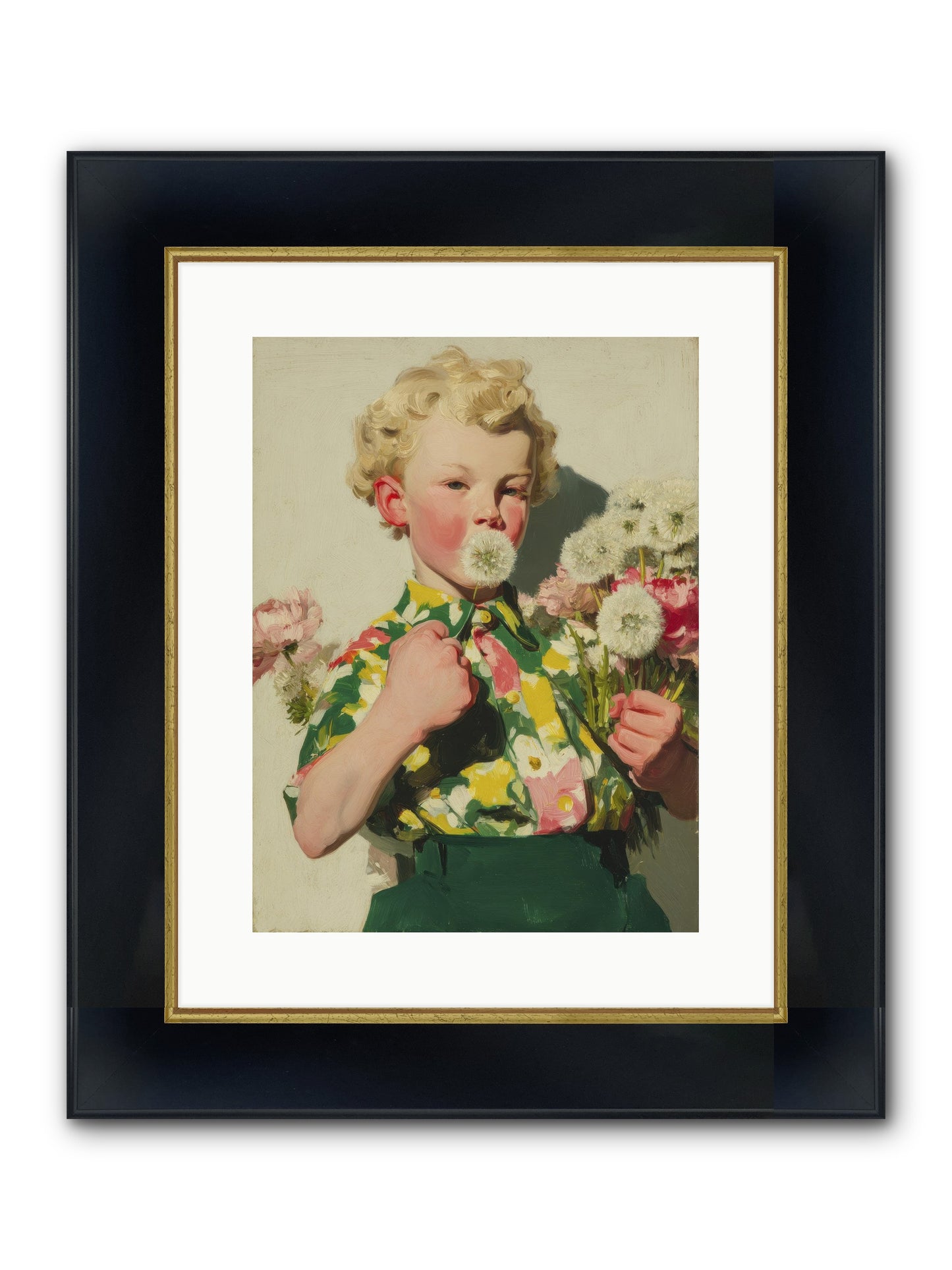 Letters To June Framed Print - Wide Black w/Gold 12x16