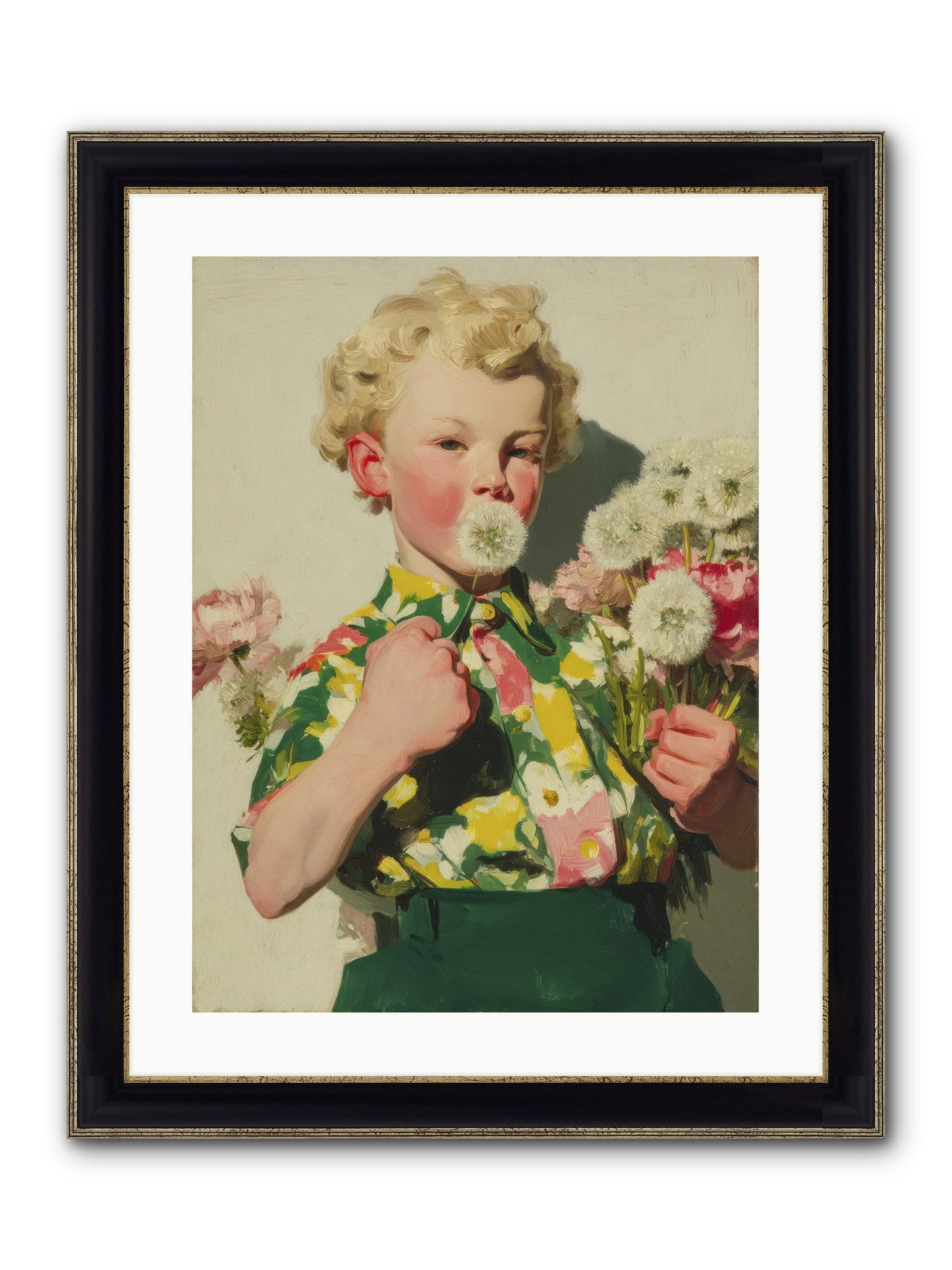 Letters To June Framed Print - Black & Gold 18x24