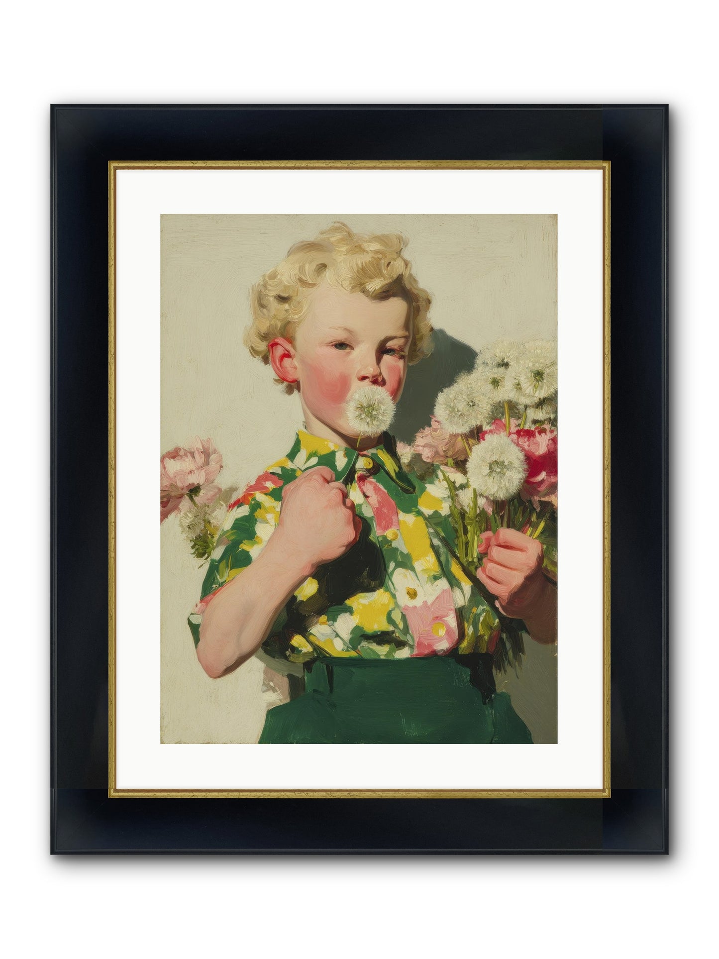 Letters To June Framed Print - Wide Black w/Gold 18x24