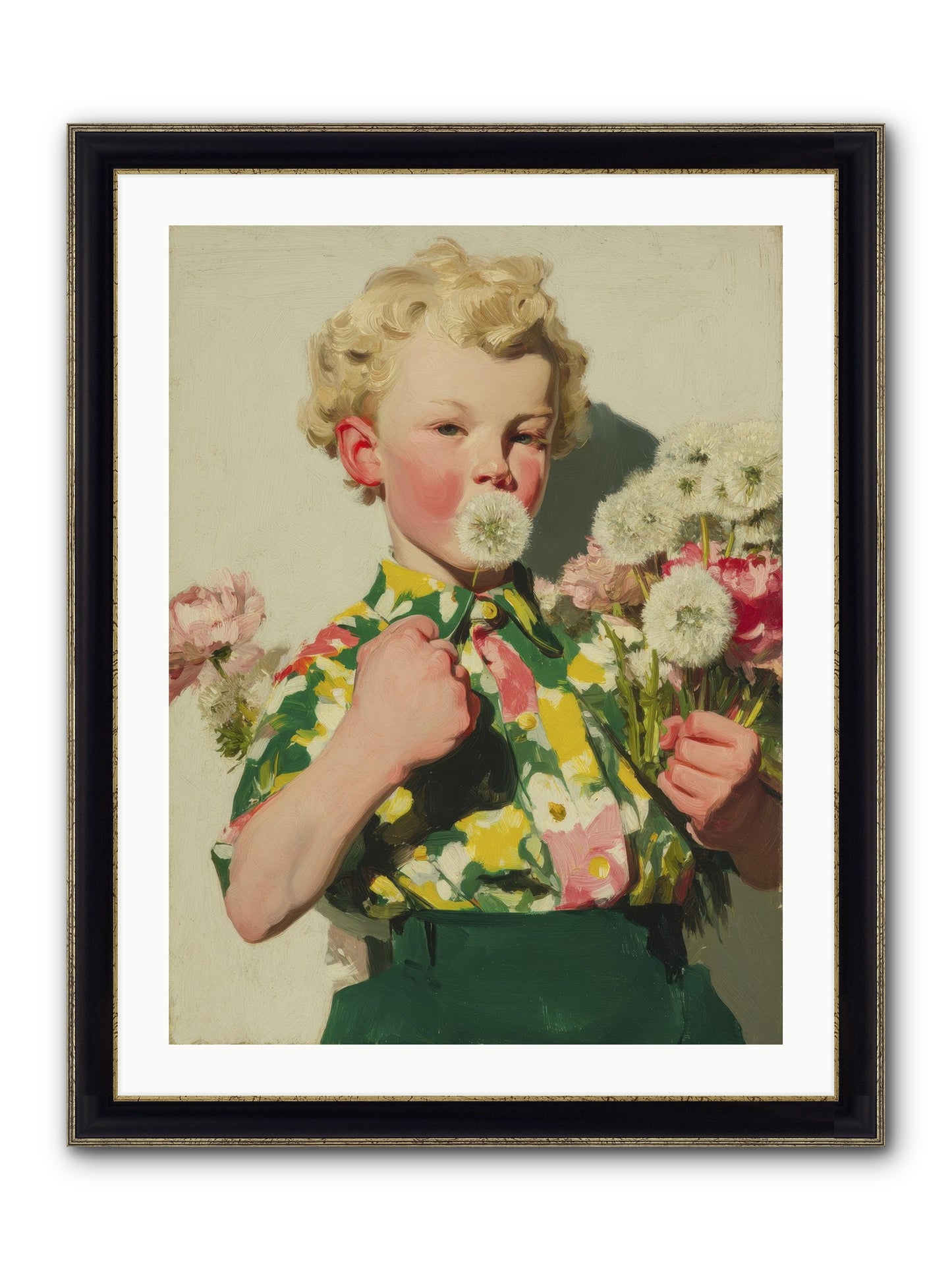 Letters To June Framed Print - Black & Gold 24x32