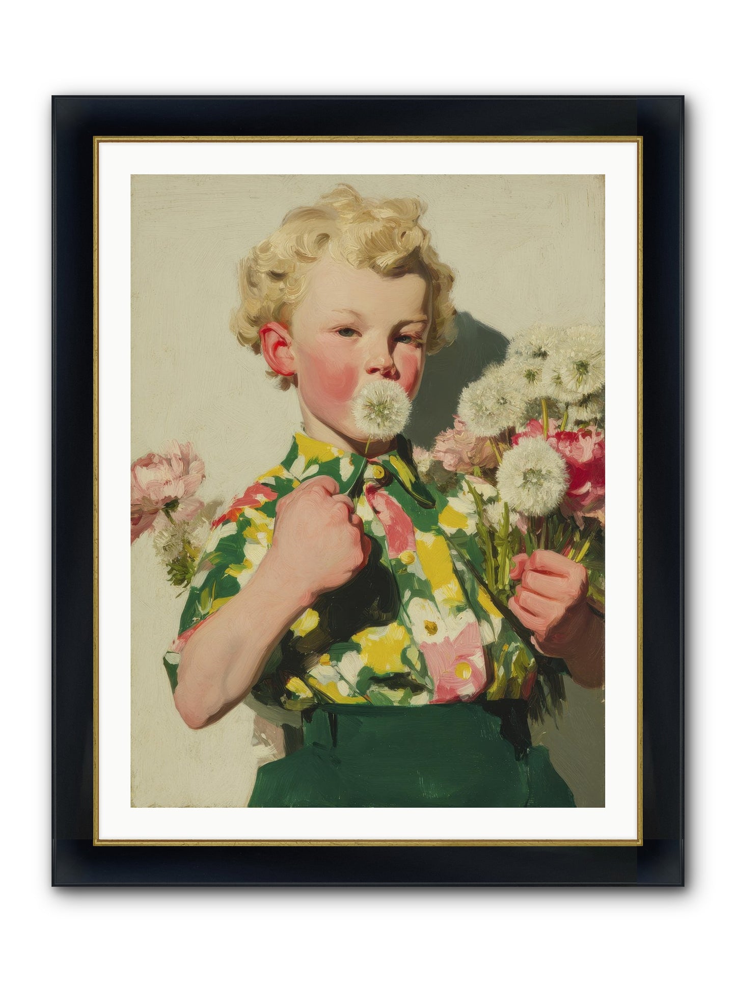Letters To June Framed Print - Wide Black w/Gold 30x40