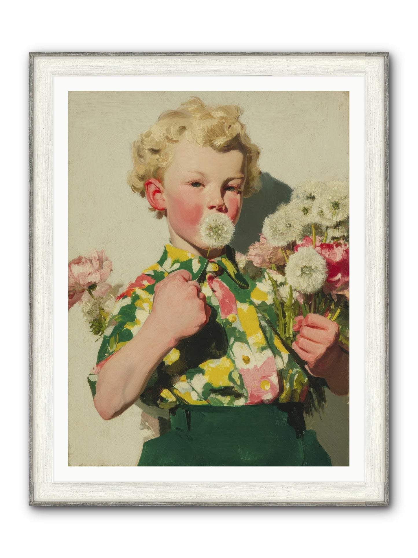 Letters To June Framed Print - Driftwood White 36x48