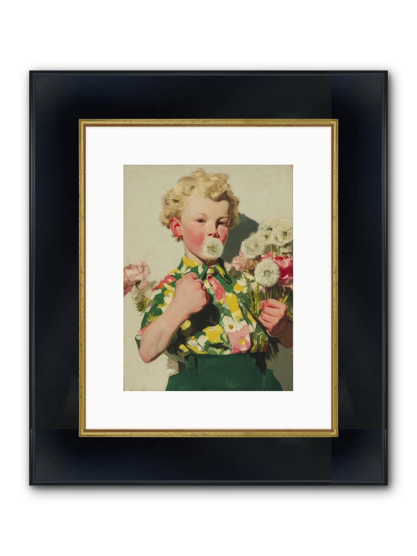 Letters To June Framed Print - Wide Black w/Gold 9x12