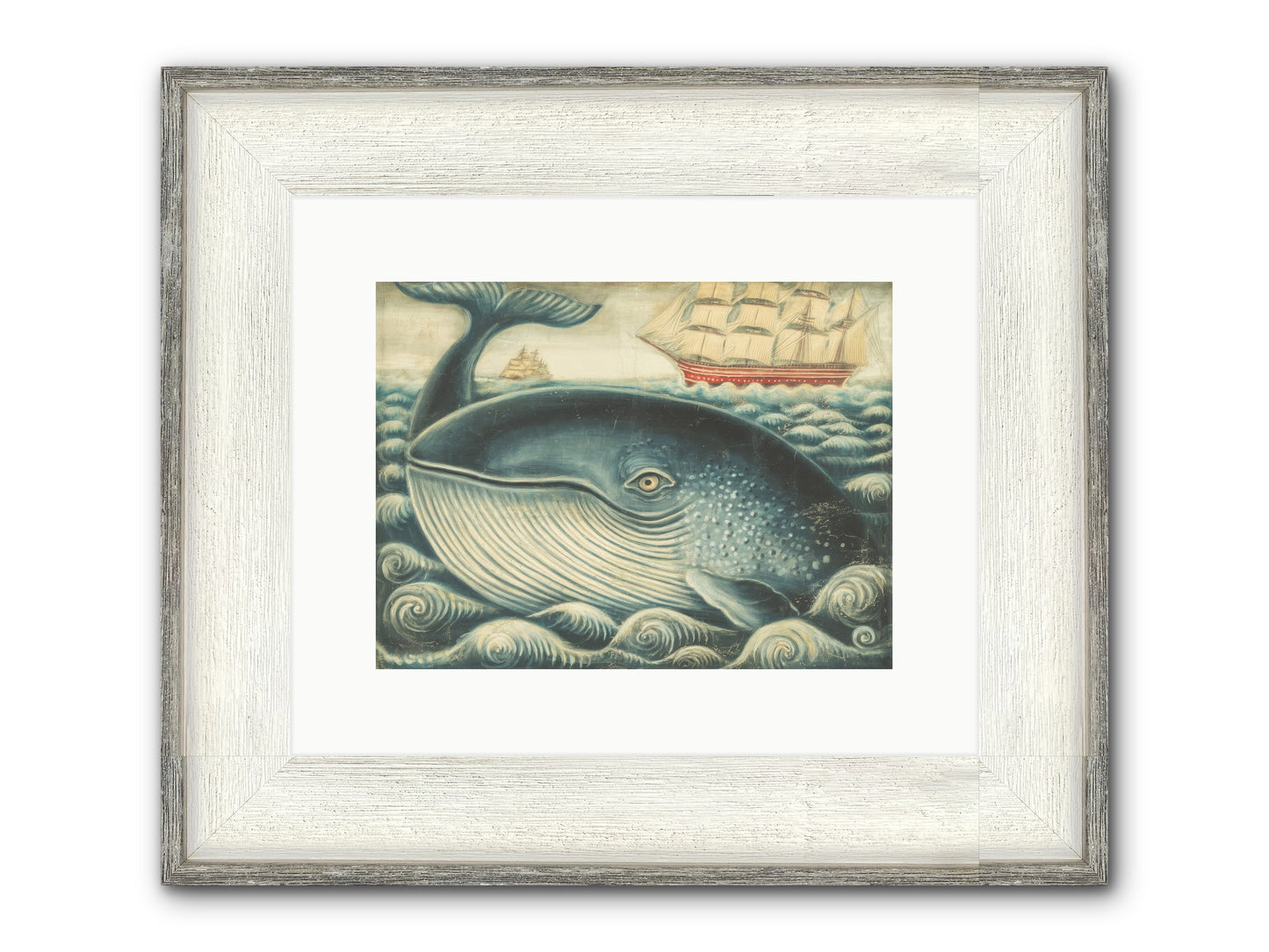 Leviathan Lookout Framed Print - Driftwood White 12x9
