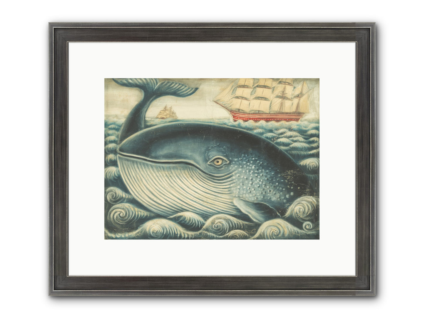 Leviathan Lookout Framed Print - Slimwoods Black/Silver 12x9