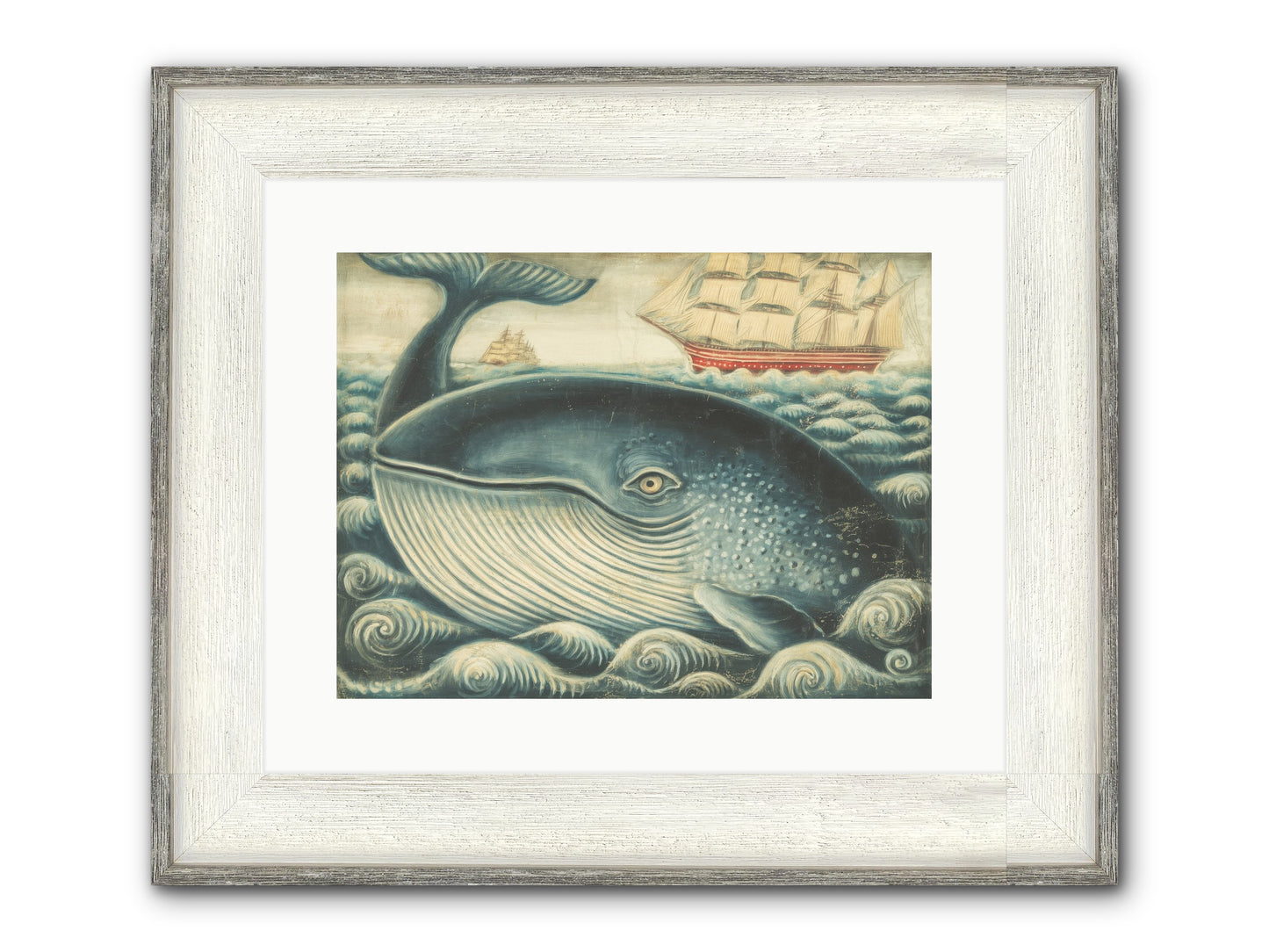 Leviathan Lookout Framed Print - Driftwood White 16x12