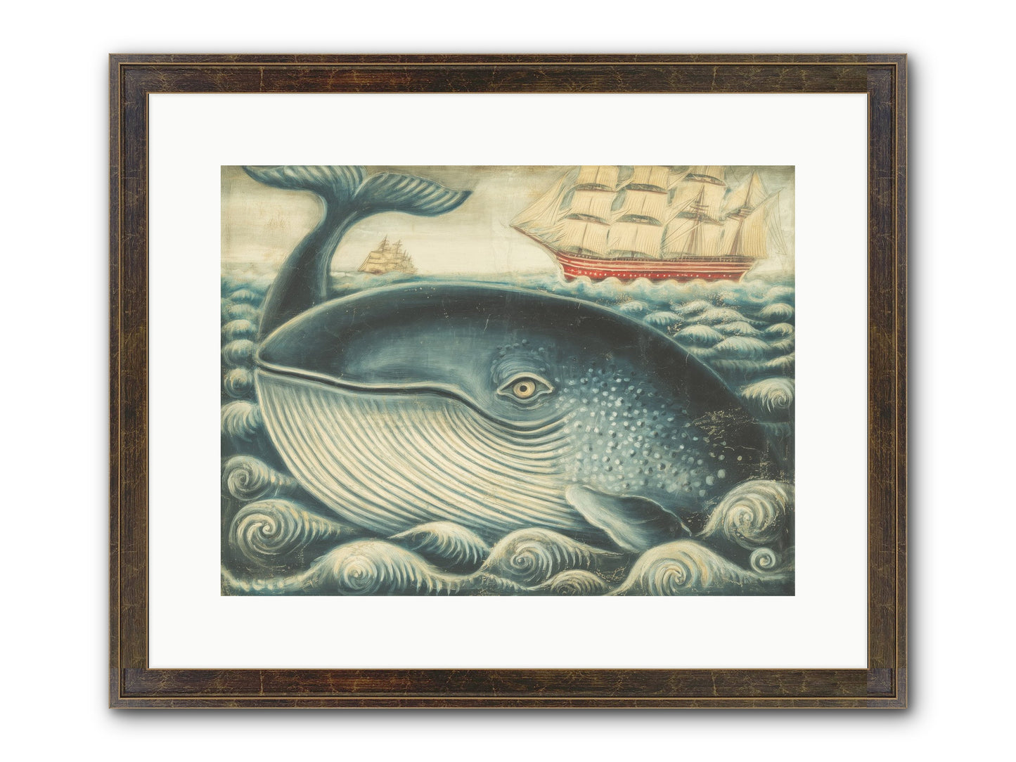 Leviathan Lookout Framed Print - Slimwoods Black/Gold 16x12