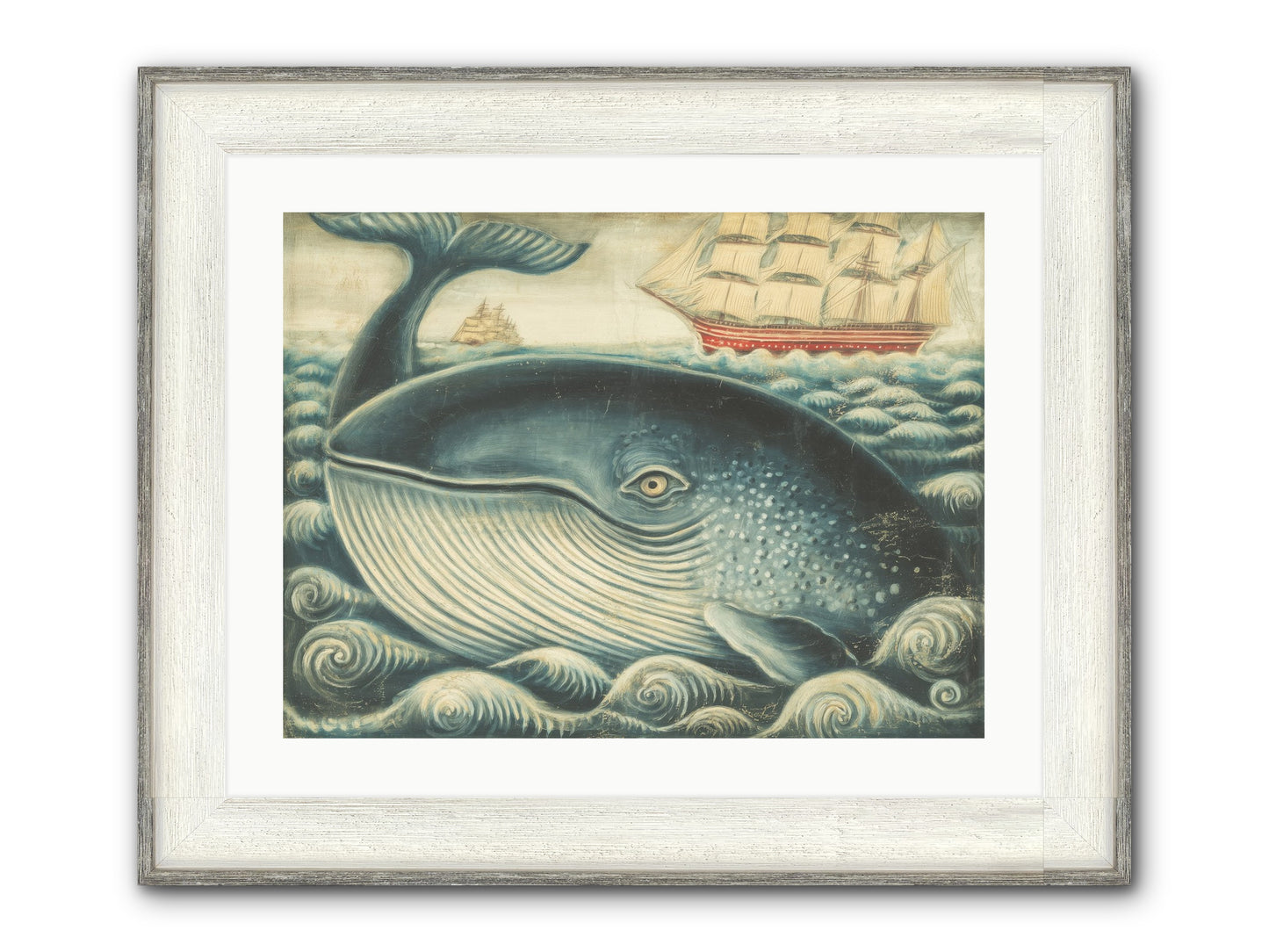 Leviathan Lookout Framed Print - Driftwood White 24x18