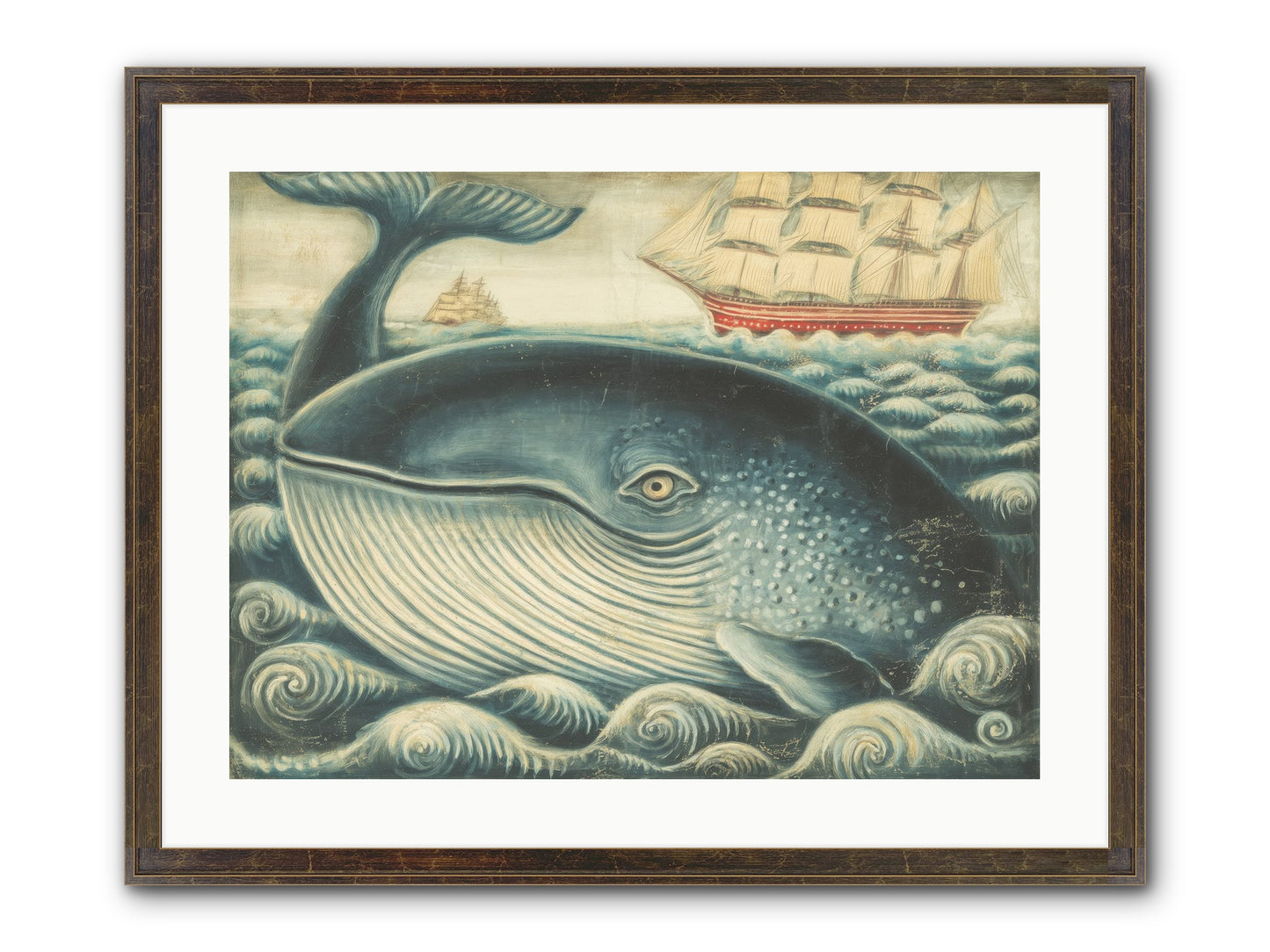 Leviathan Lookout Framed Print - Slimwoods Black/Gold 24x18