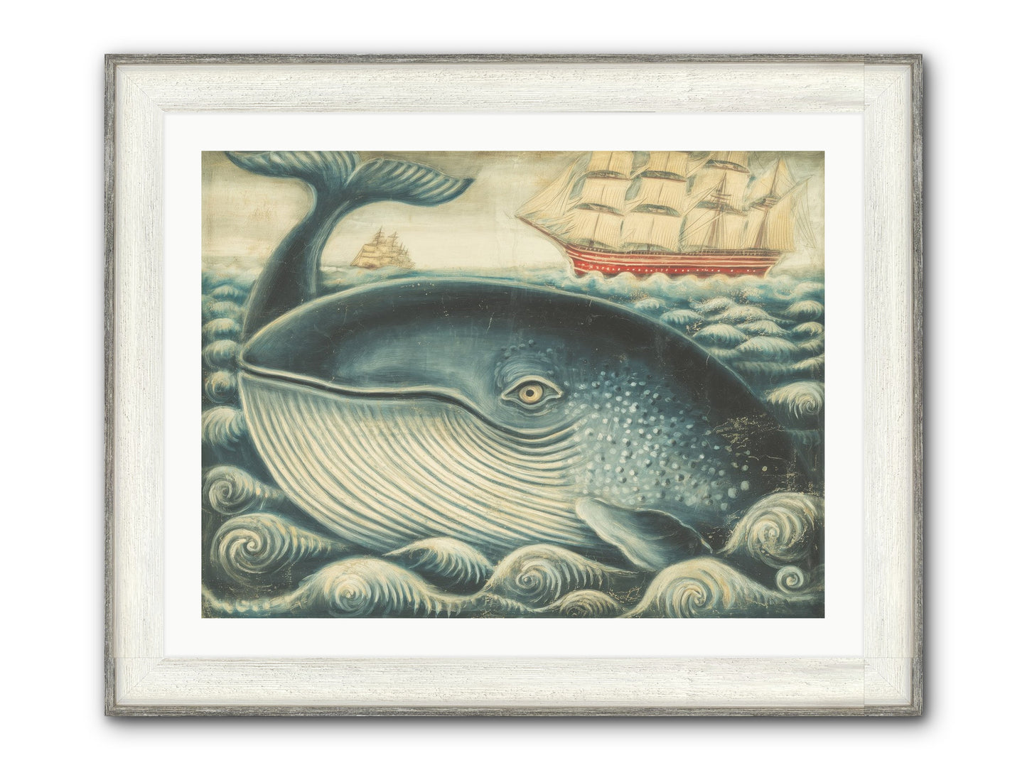 Leviathan Lookout Framed Print - Driftwood White 32x24