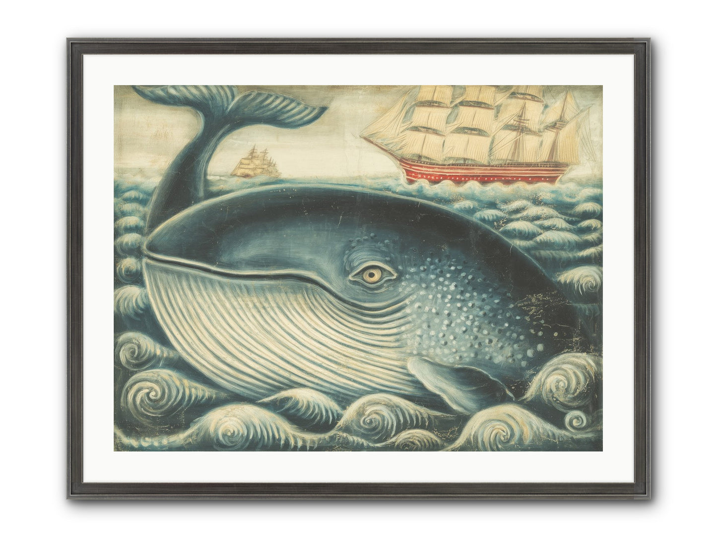 Leviathan Lookout Framed Print - Slimwoods Black/Silver 32x24