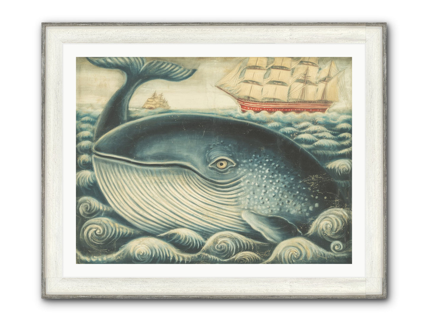 Leviathan Lookout Framed Print - Driftwood White 40x30