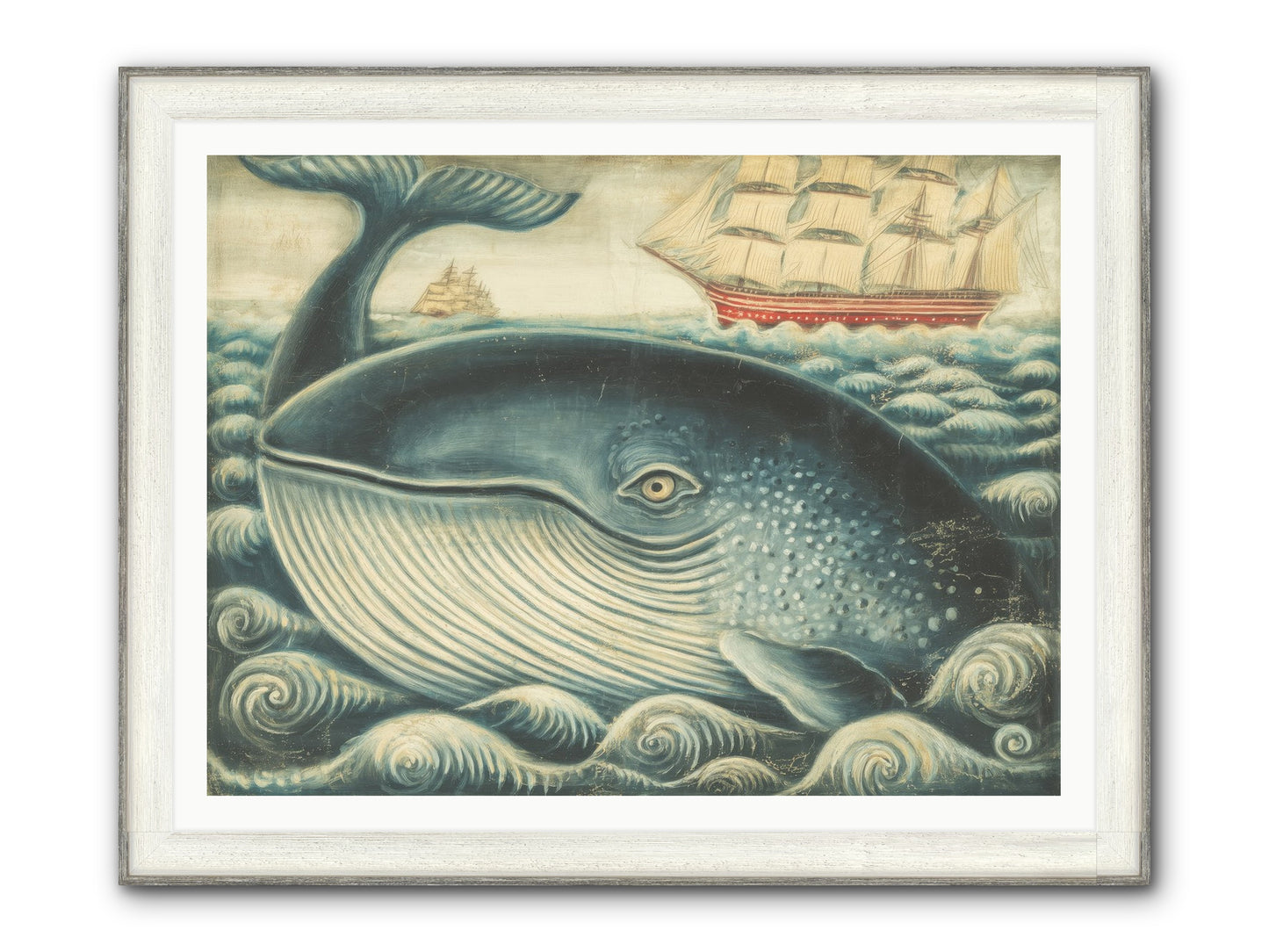 Leviathan Lookout Framed Print - Driftwood White 48x36