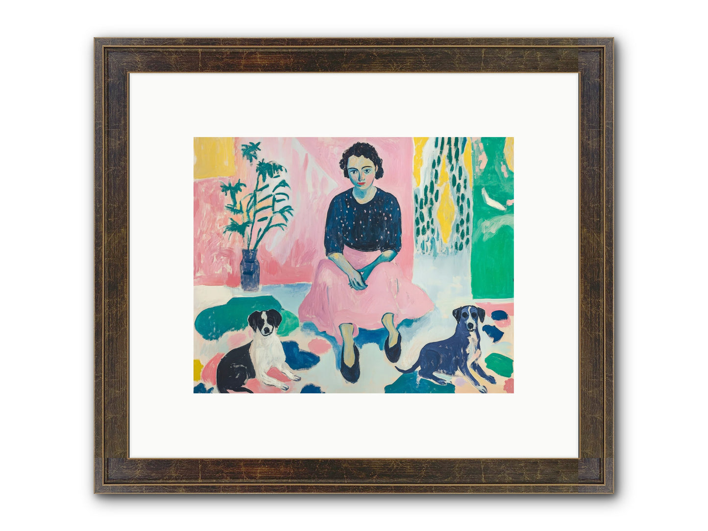 Library Confidants Framed Print - Slimwoods Black/Gold 10x8