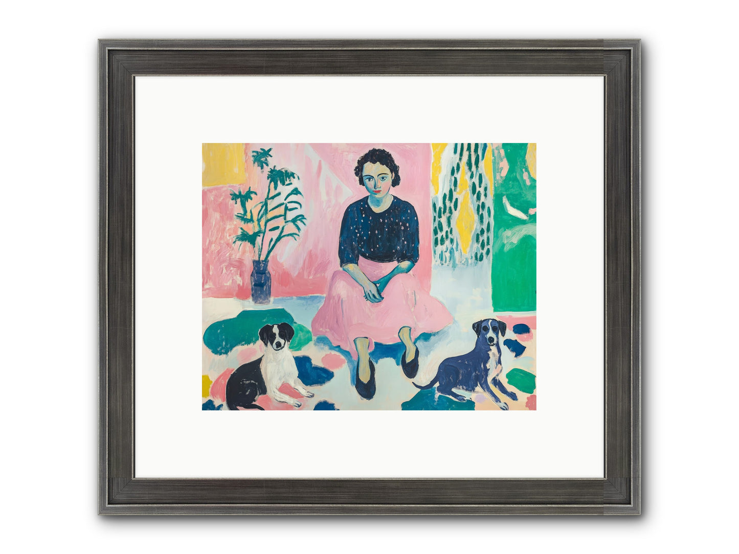 Library Confidants Framed Print - Slimwoods Black/Silver 10x8