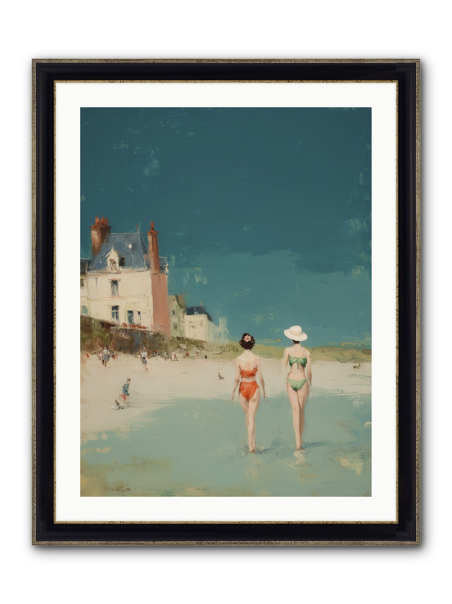 Life's Long Song Framed Print - Black & Gold 24x32
