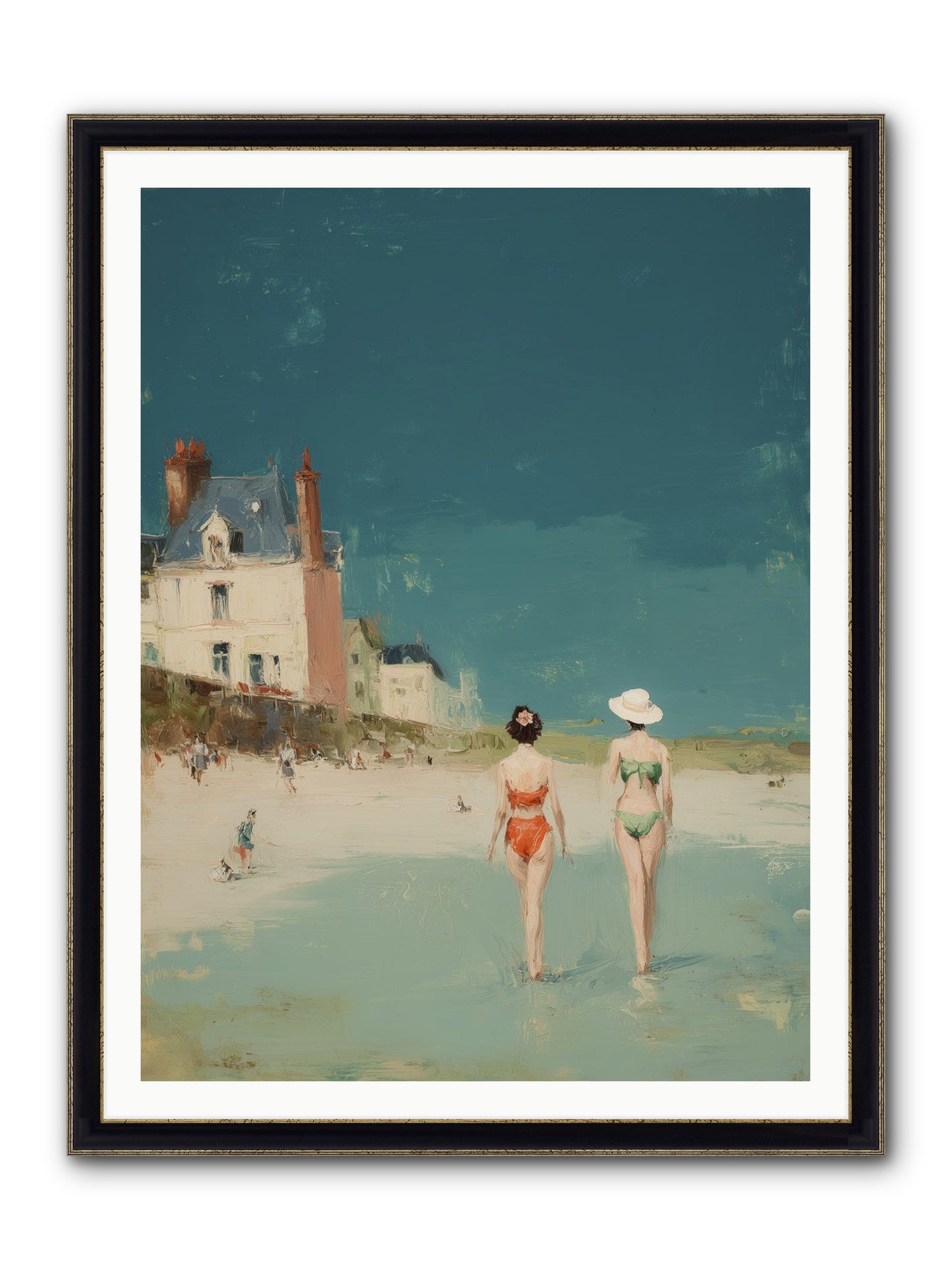 Life's Long Song Framed Print - Black & Gold 36x48
