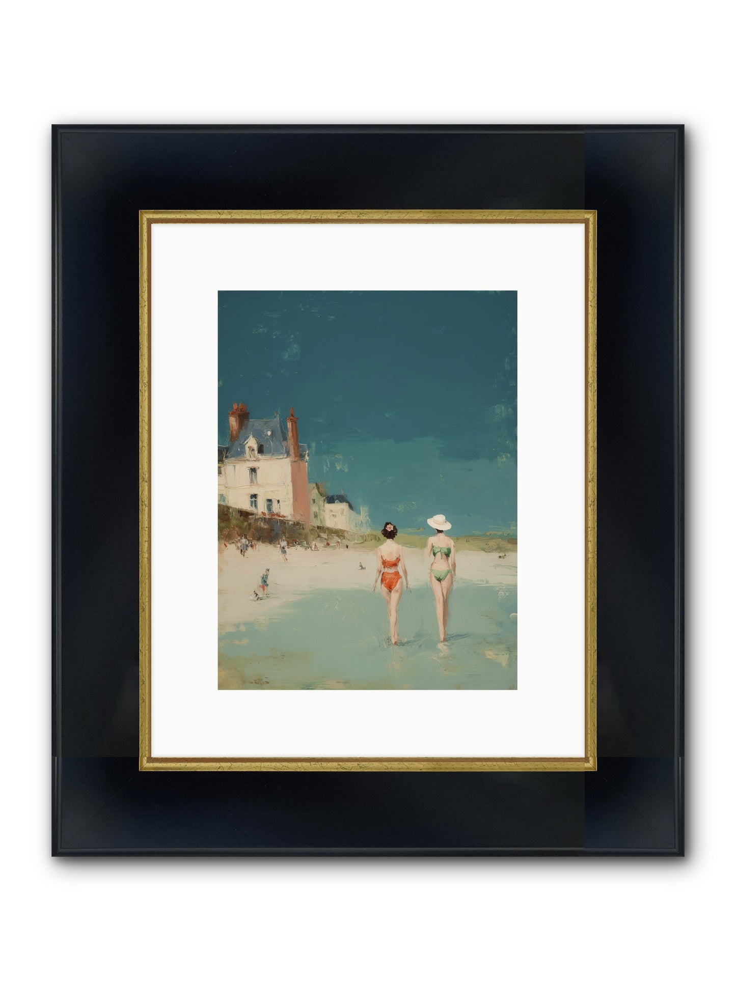 Life's Long Song Framed Print - Wide Black w/Gold 9x12