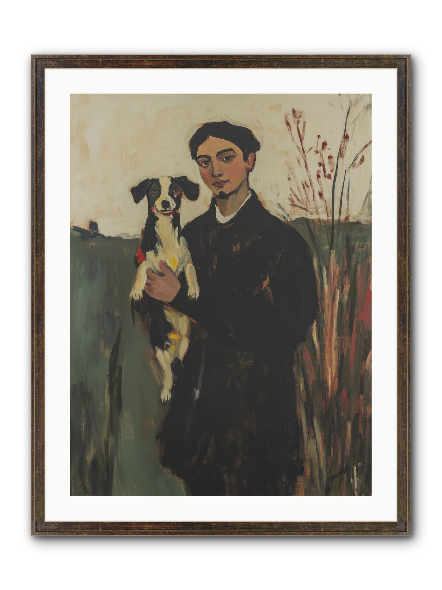 Life's Perfect Center Framed Print - Slimwoods Black/Gold 24x32