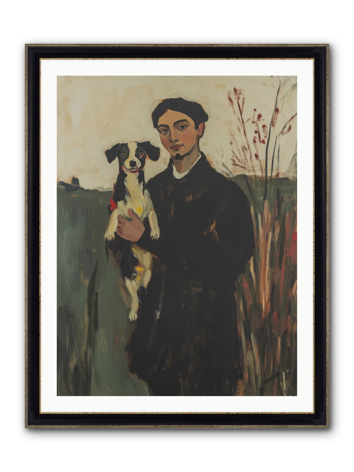 Life's Perfect Center Framed Print - Black & Gold 30x40