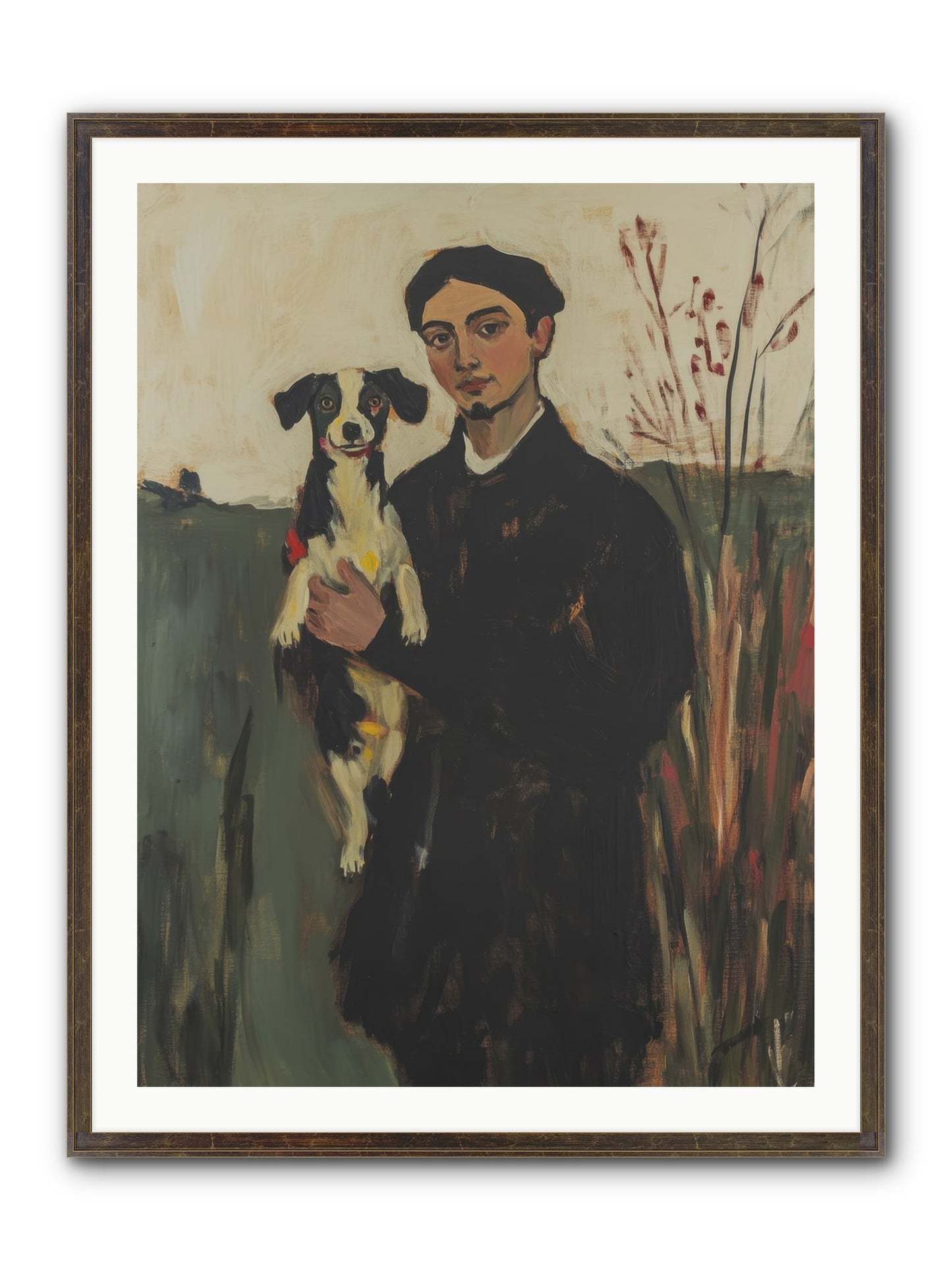 Life's Perfect Center Framed Print - Slimwoods Black/Gold 30x40