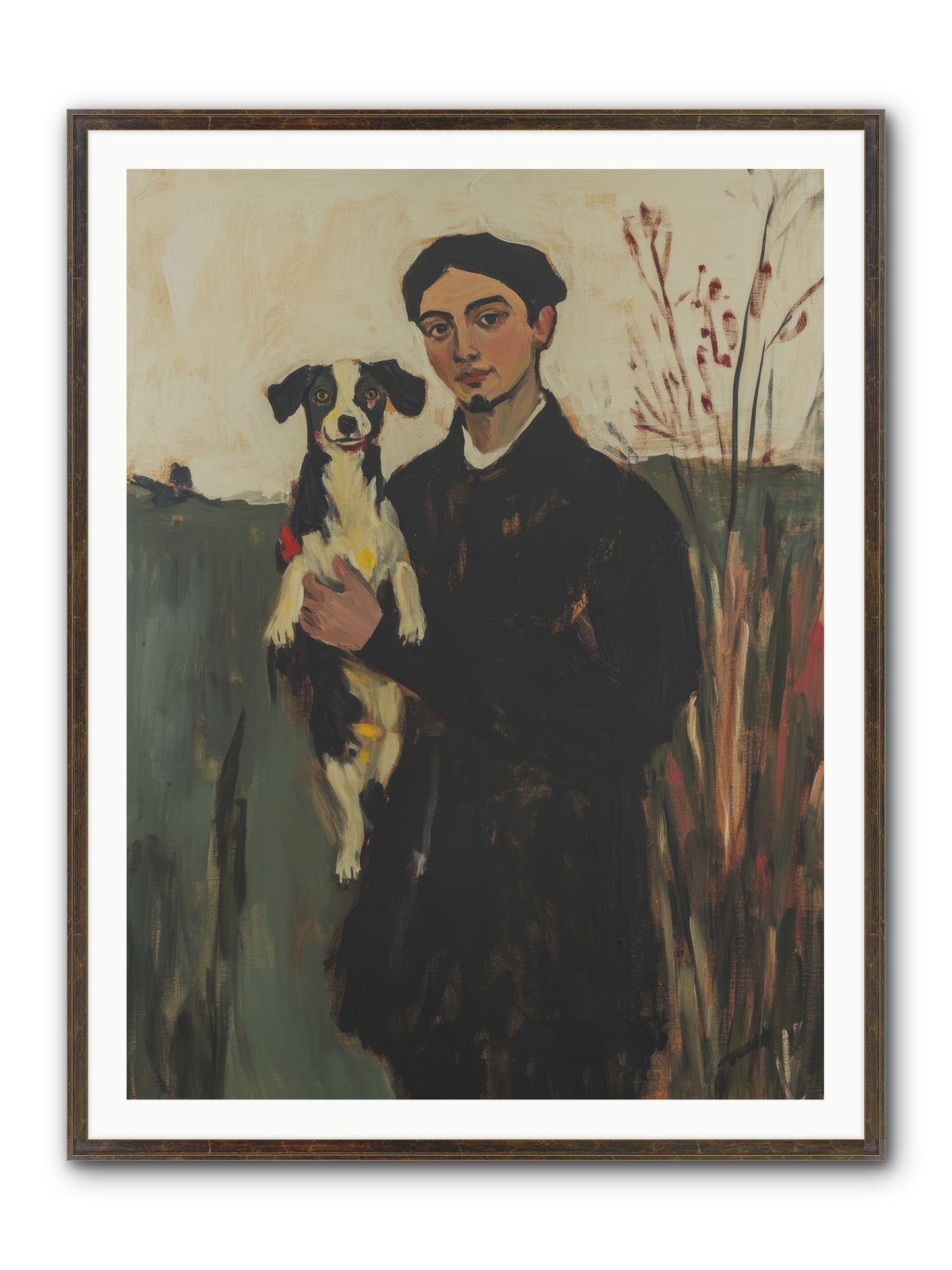 Life's Perfect Center Framed Print - Slimwoods Black/Gold 36x48