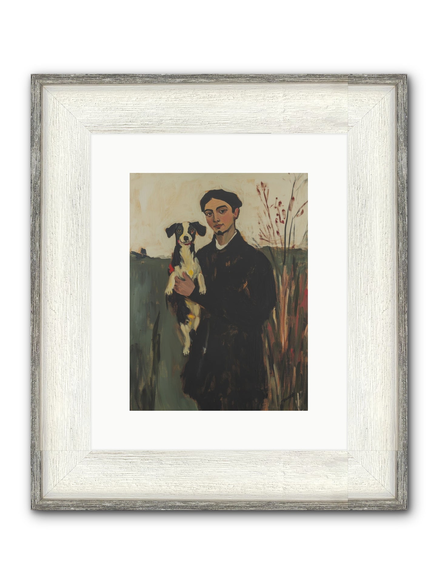 Life's Perfect Center Framed Print - Driftwood White 9x12