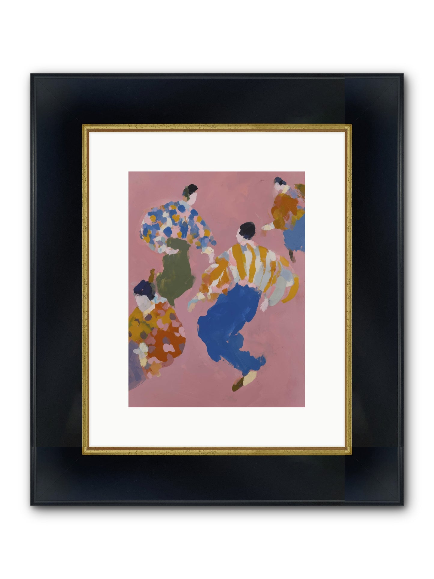 Life's Perfect Mirror Framed Print - Wide Black w/Gold 9x12