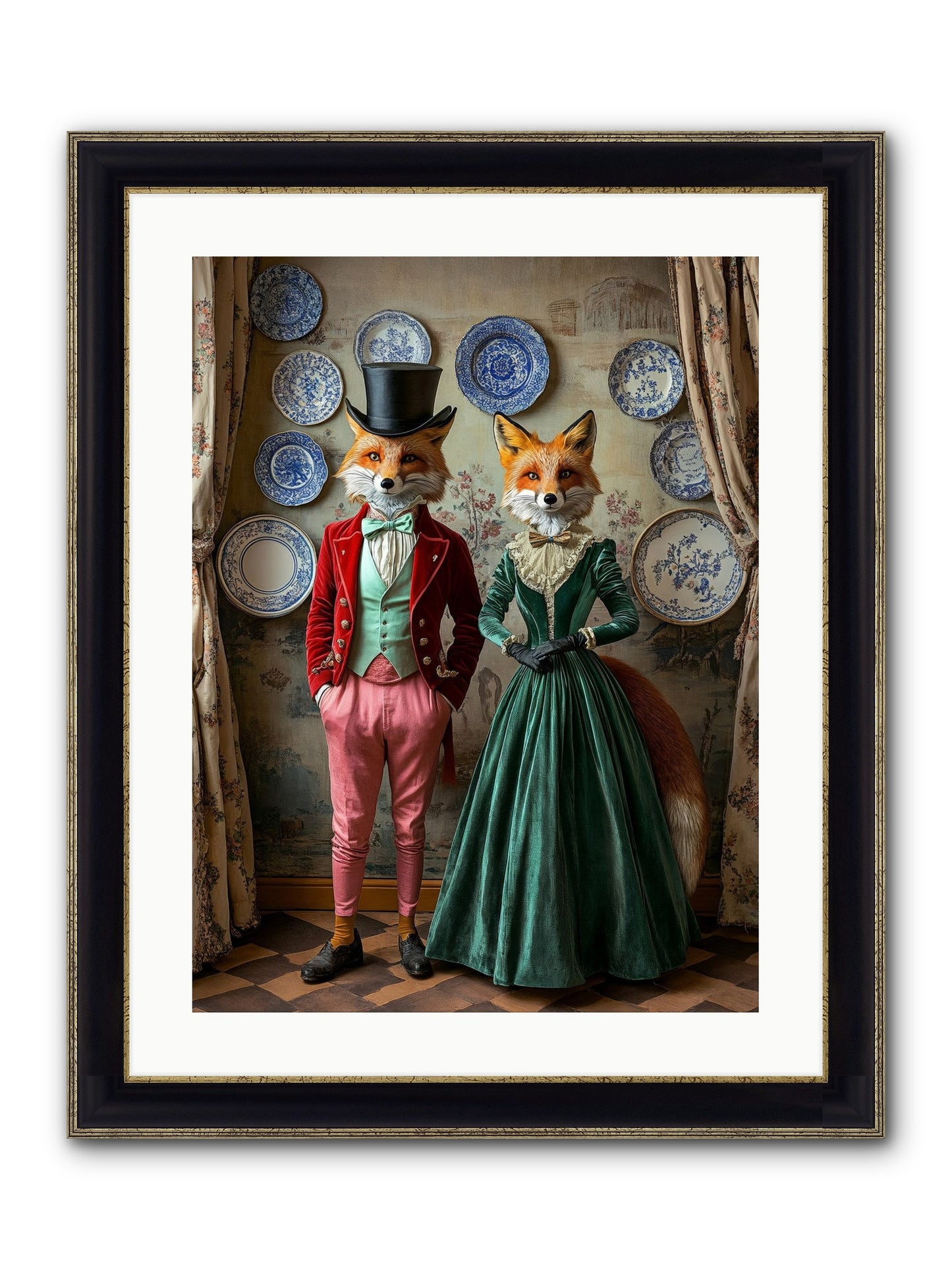 Life Sparkles Off Center Framed Print - Black & Gold 18x24